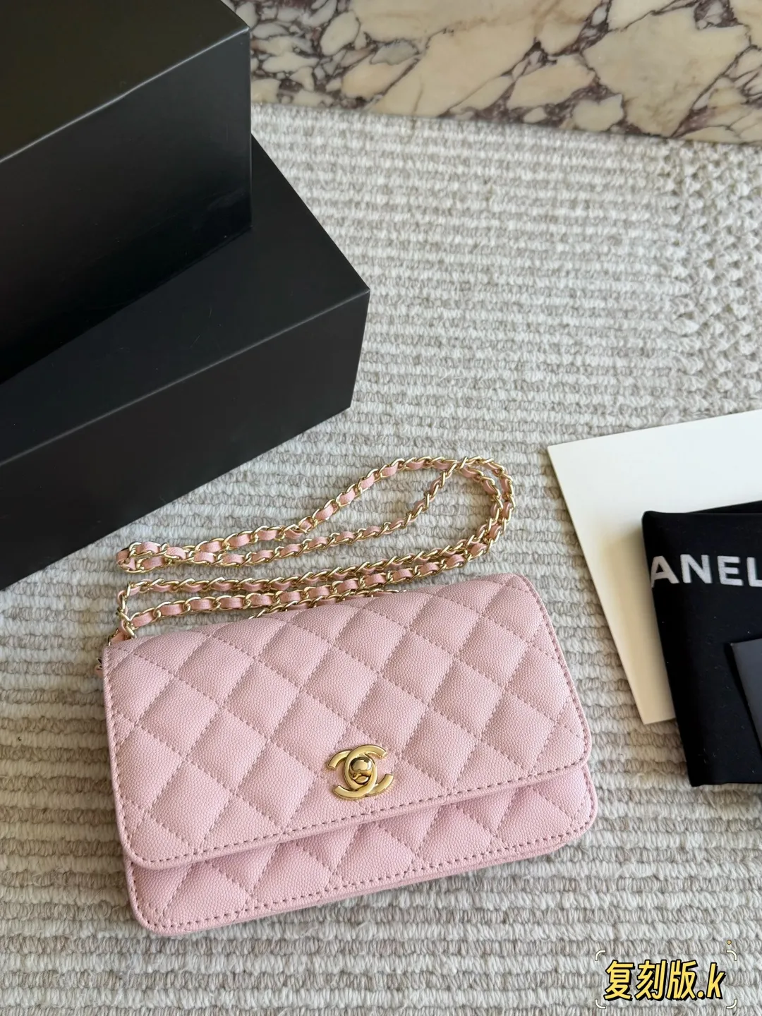 Chanel Quilted Caviar Leather WOC Bag D30018195 — view 10
