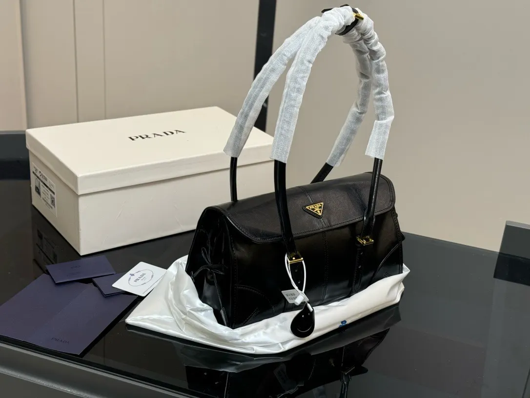 Prada Soft Lux Leather Shoulder Bag D30018185 — view 10