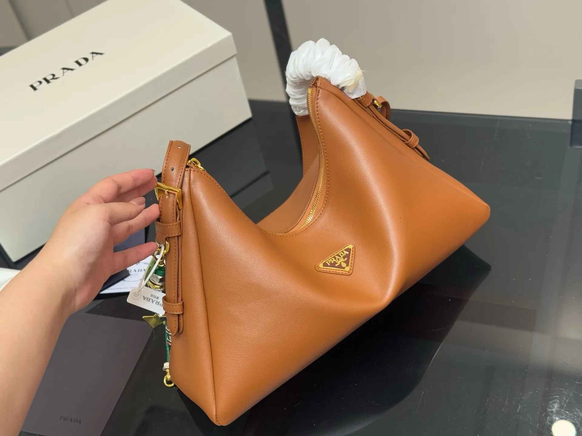 Prada Hobo Shoulder Bag D31018183 — view 2