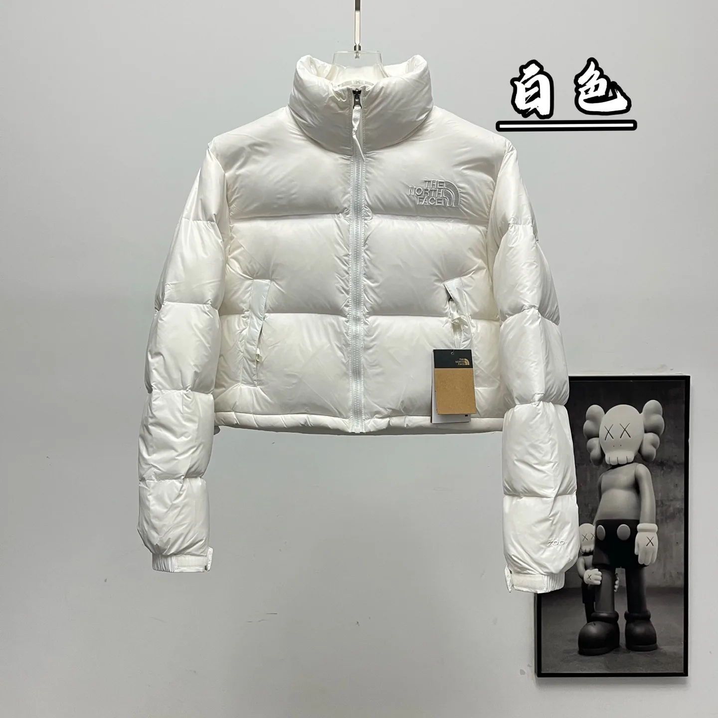 Nuptse Cropped Down-Filled Puffer Jacket D31019079 — view 2