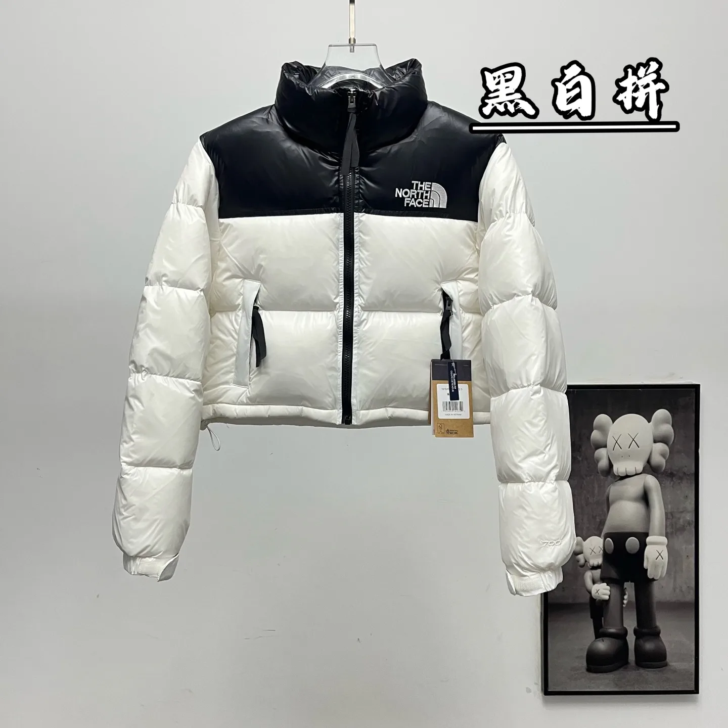 Nuptse Cropped Down-Filled Puffer Jacket D31019079 — view 3