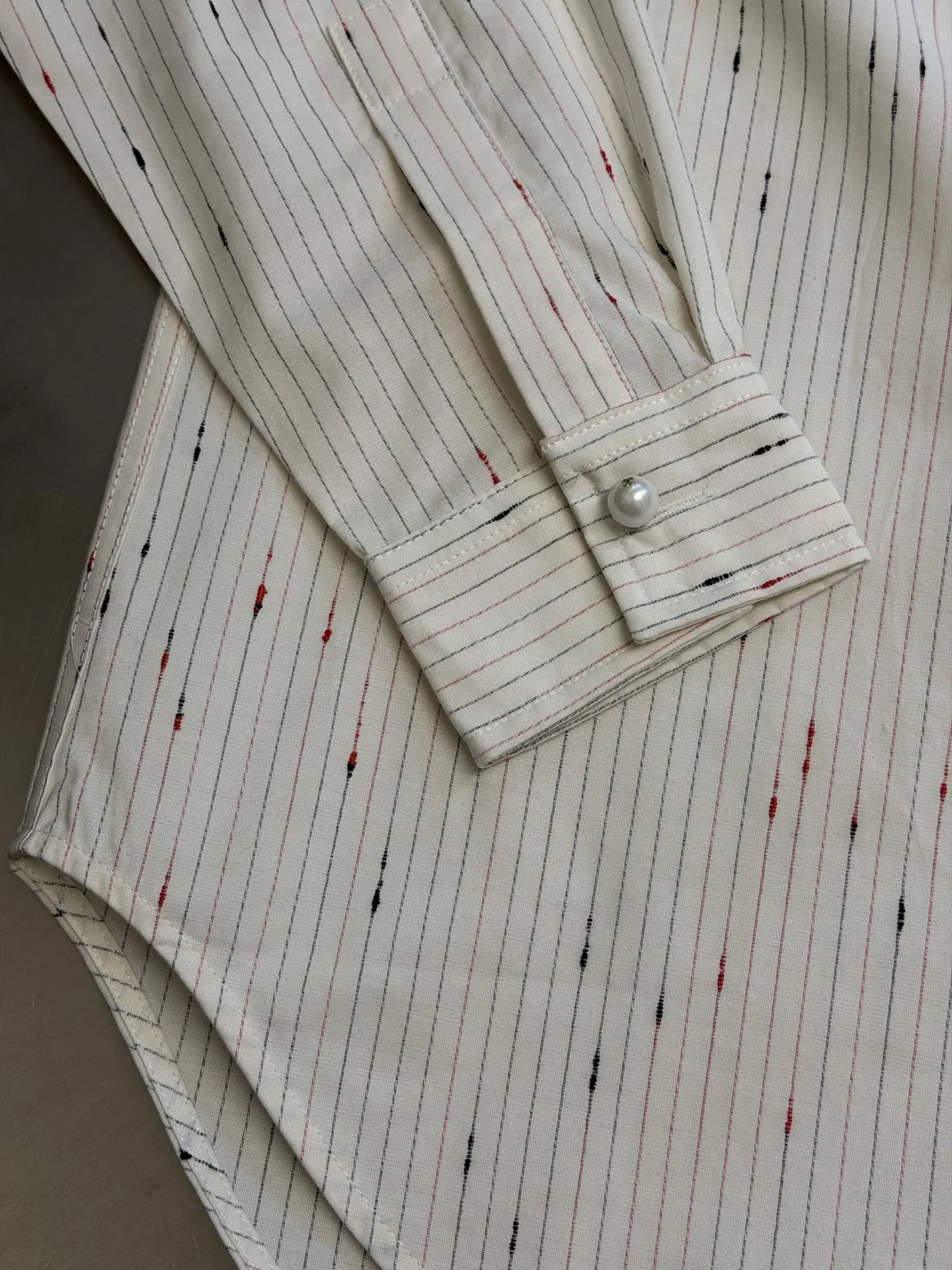 Embroidered Striped Poplin Shirt D31519155 — view 7