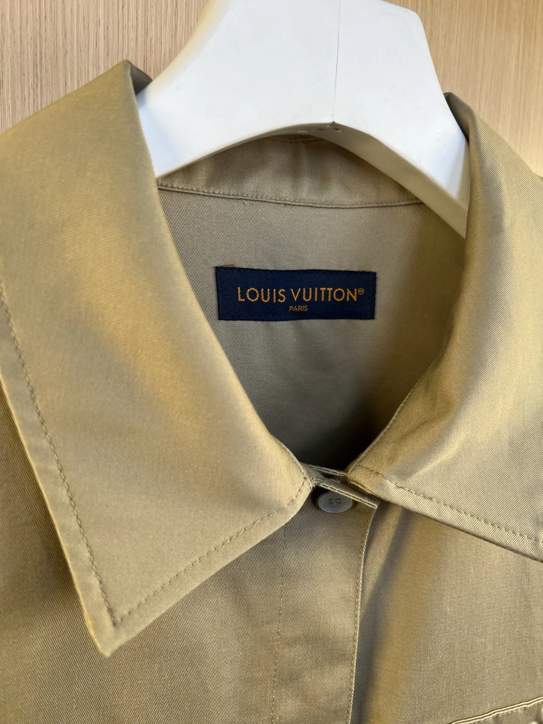 Monogram Embossed Leather Patch Overshirt Jacket D31519245 — view 2