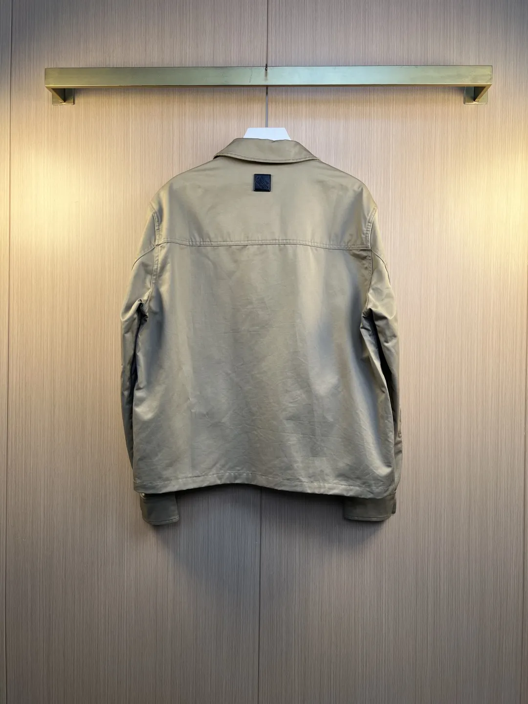 Monogram Embossed Leather Patch Overshirt Jacket D31519245 — view 8