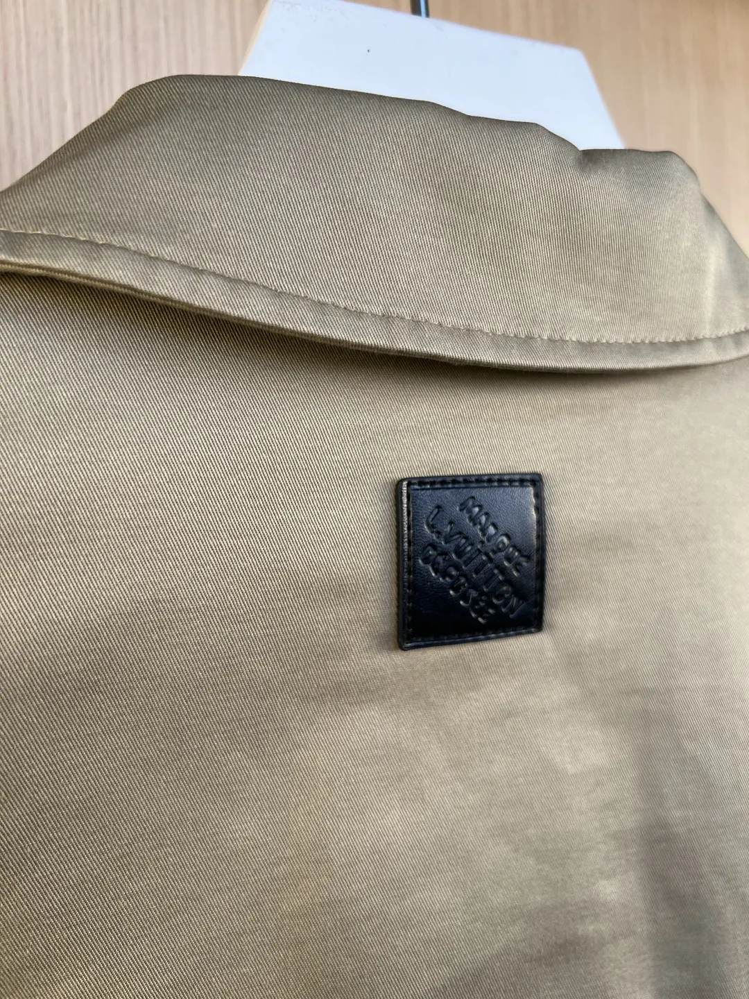 Monogram Embossed Leather Patch Overshirt Jacket D31519245 — view 9