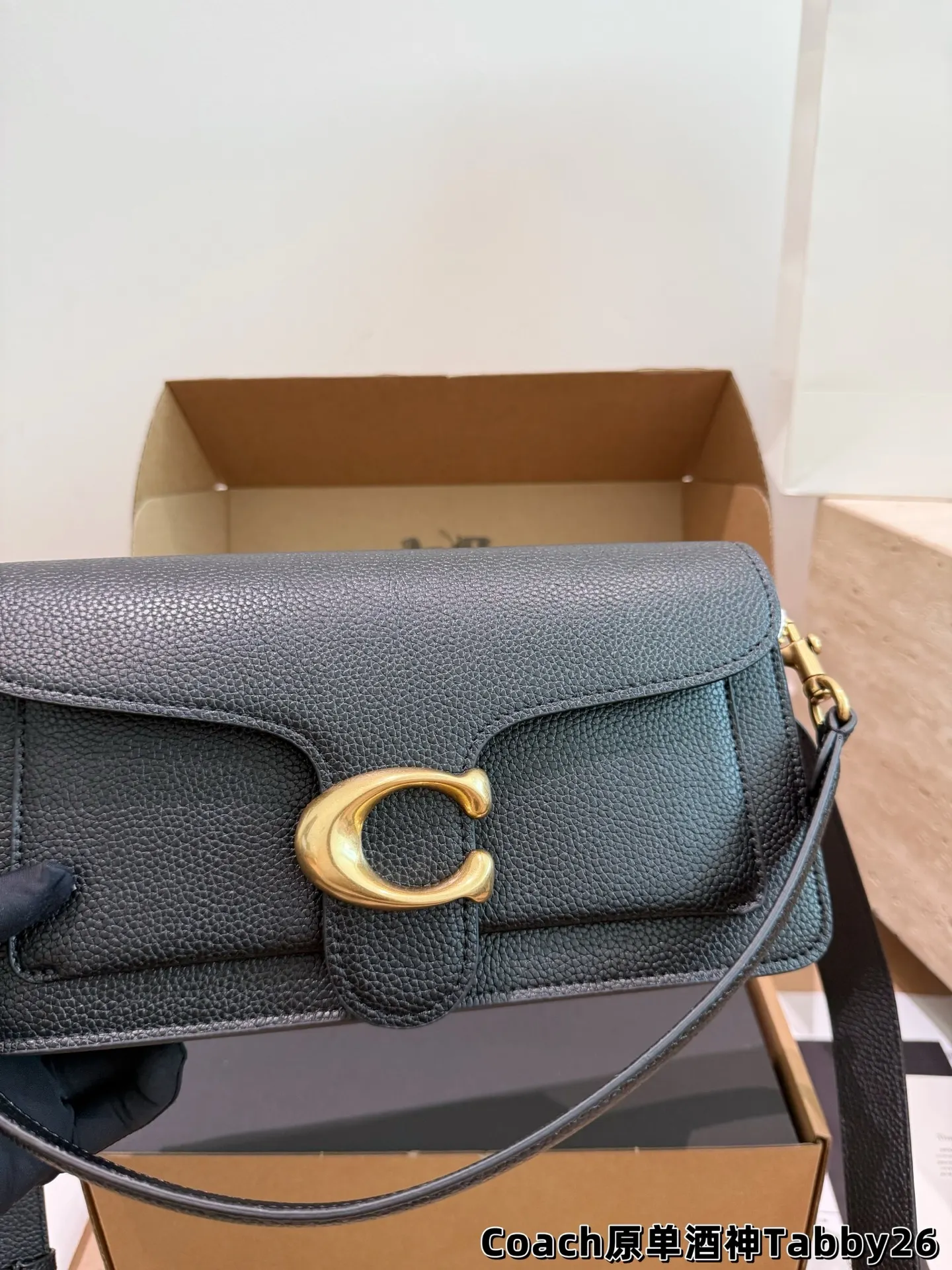 Tabby Shoulder Bag in Grained Leather D32017975 — view 20
