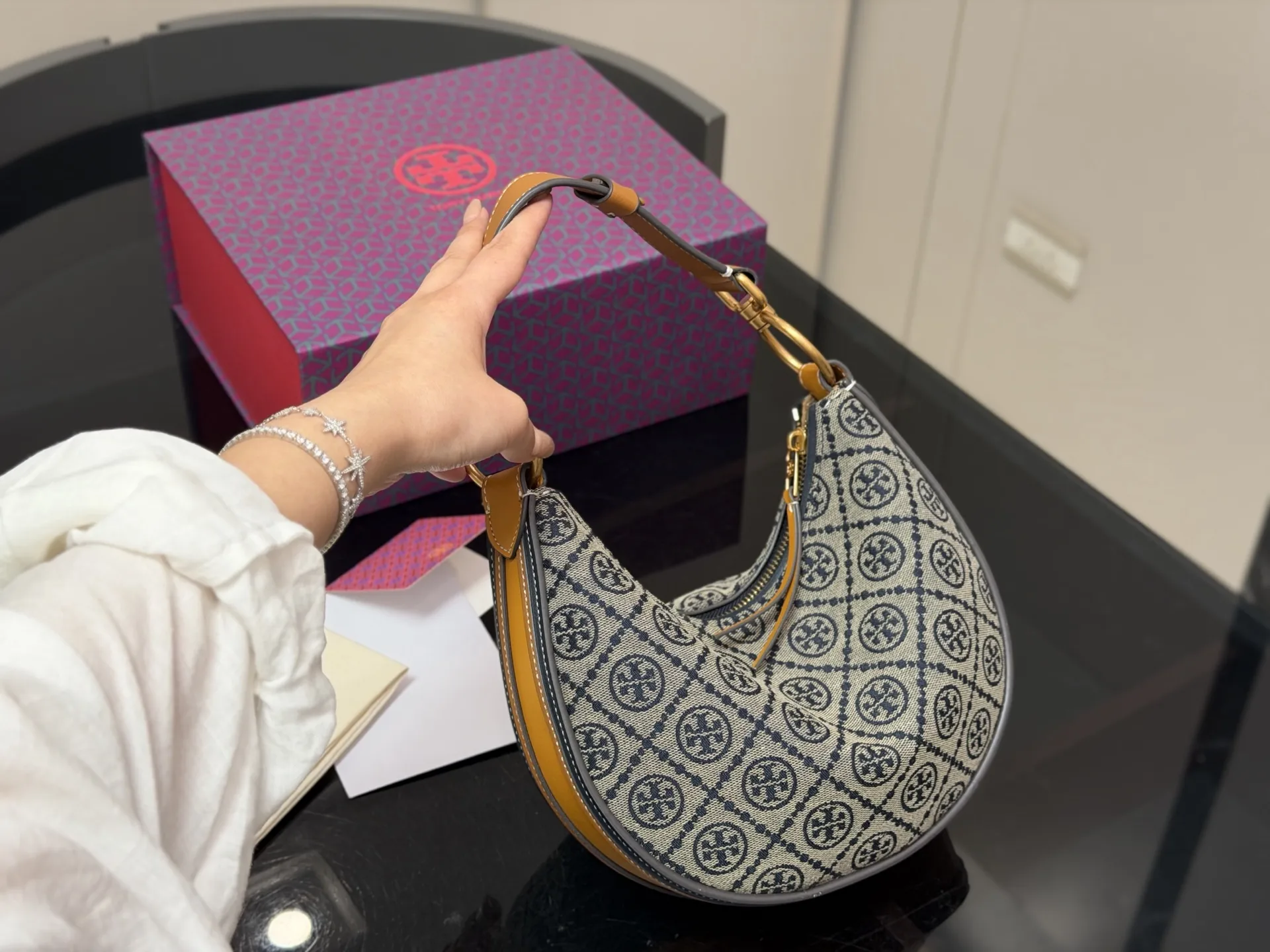 Monogram Canvas Crescent Shoulder Bag D32018286 — view 2