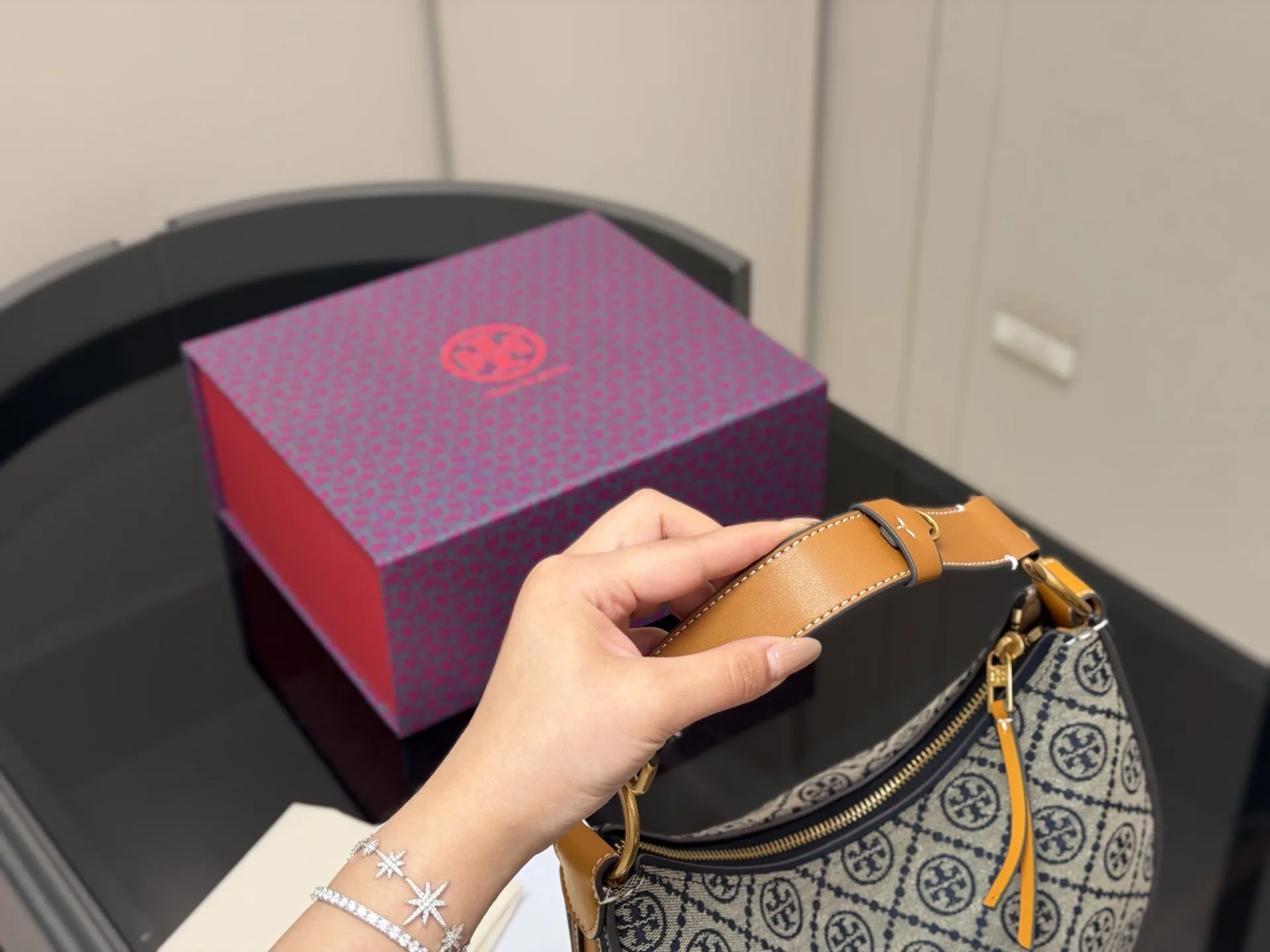 Monogram Canvas Crescent Shoulder Bag D32018286 — view 3