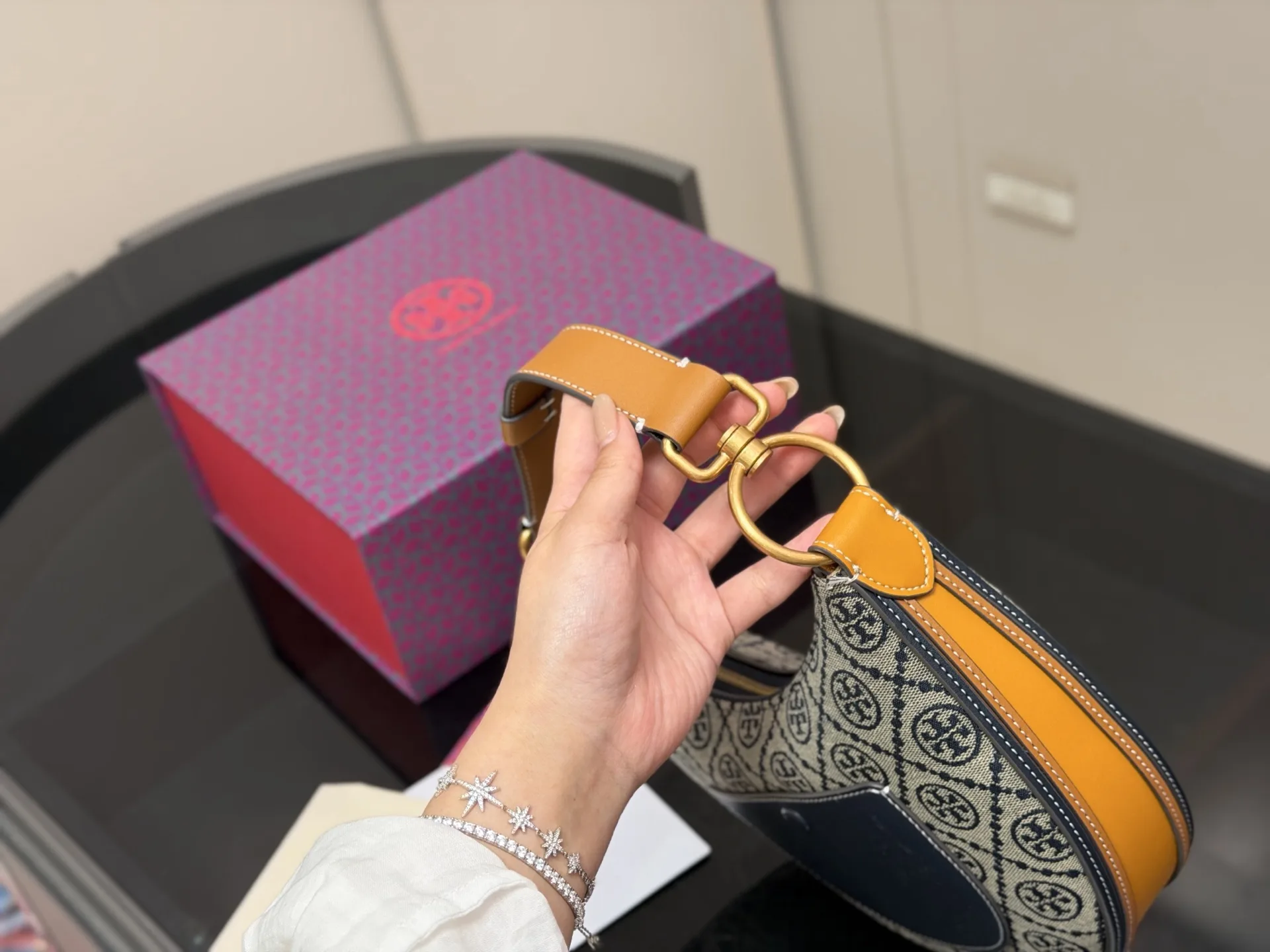 Monogram Canvas Crescent Shoulder Bag D32018286 — view 6
