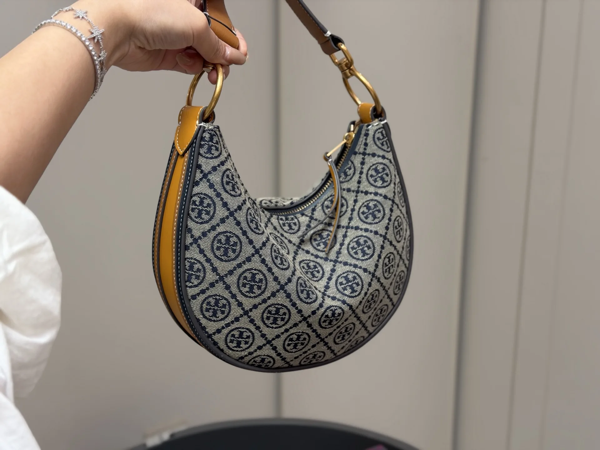 Monogram Canvas Crescent Shoulder Bag D32018286 — view 9