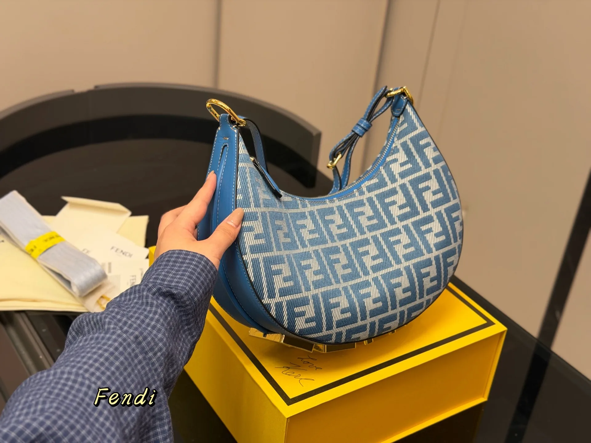 Fendi Monogram Croissant Shoulder Bag D32018222 — view 2