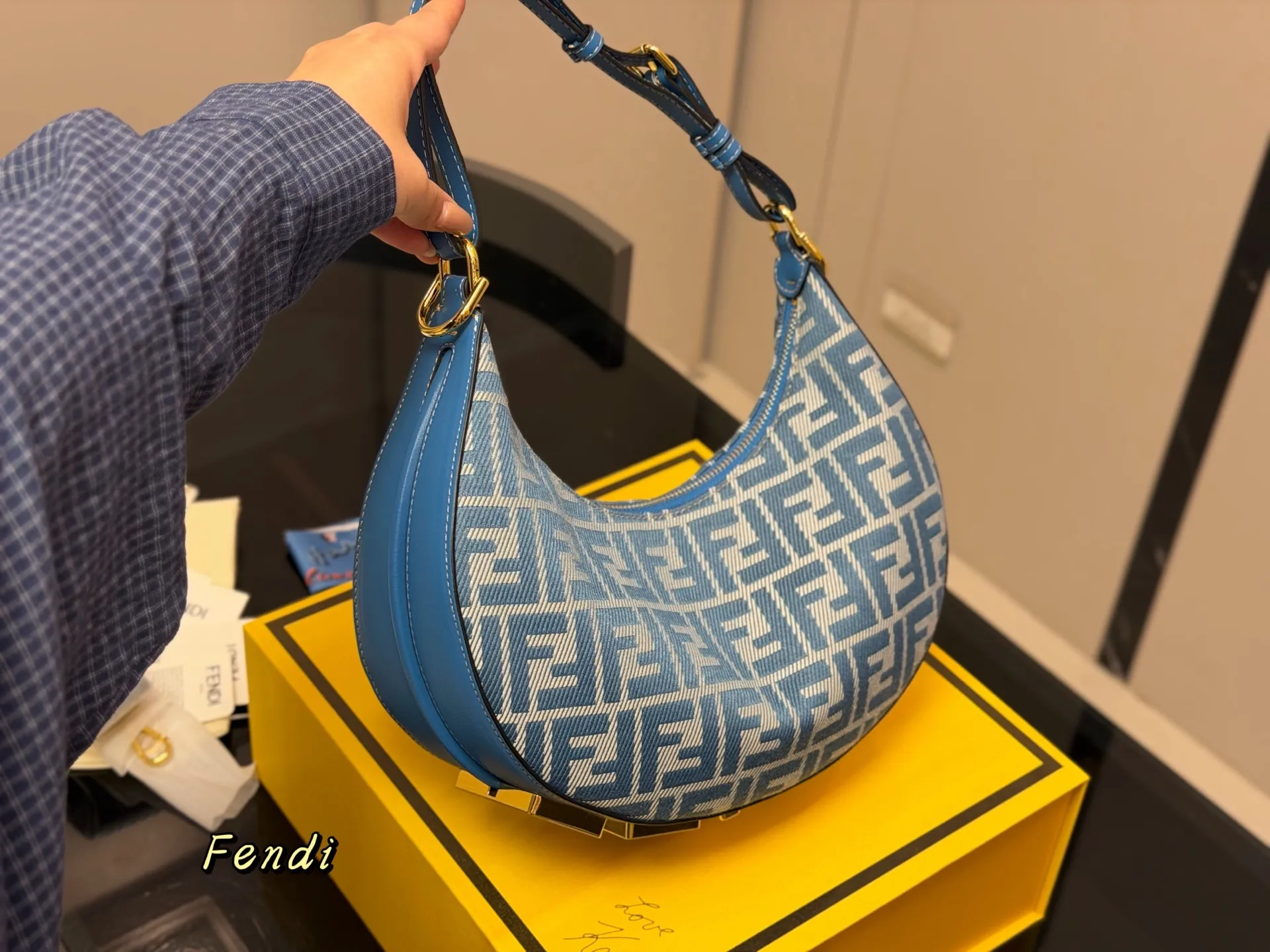 Fendi Monogram Croissant Shoulder Bag D32018222 — view 5