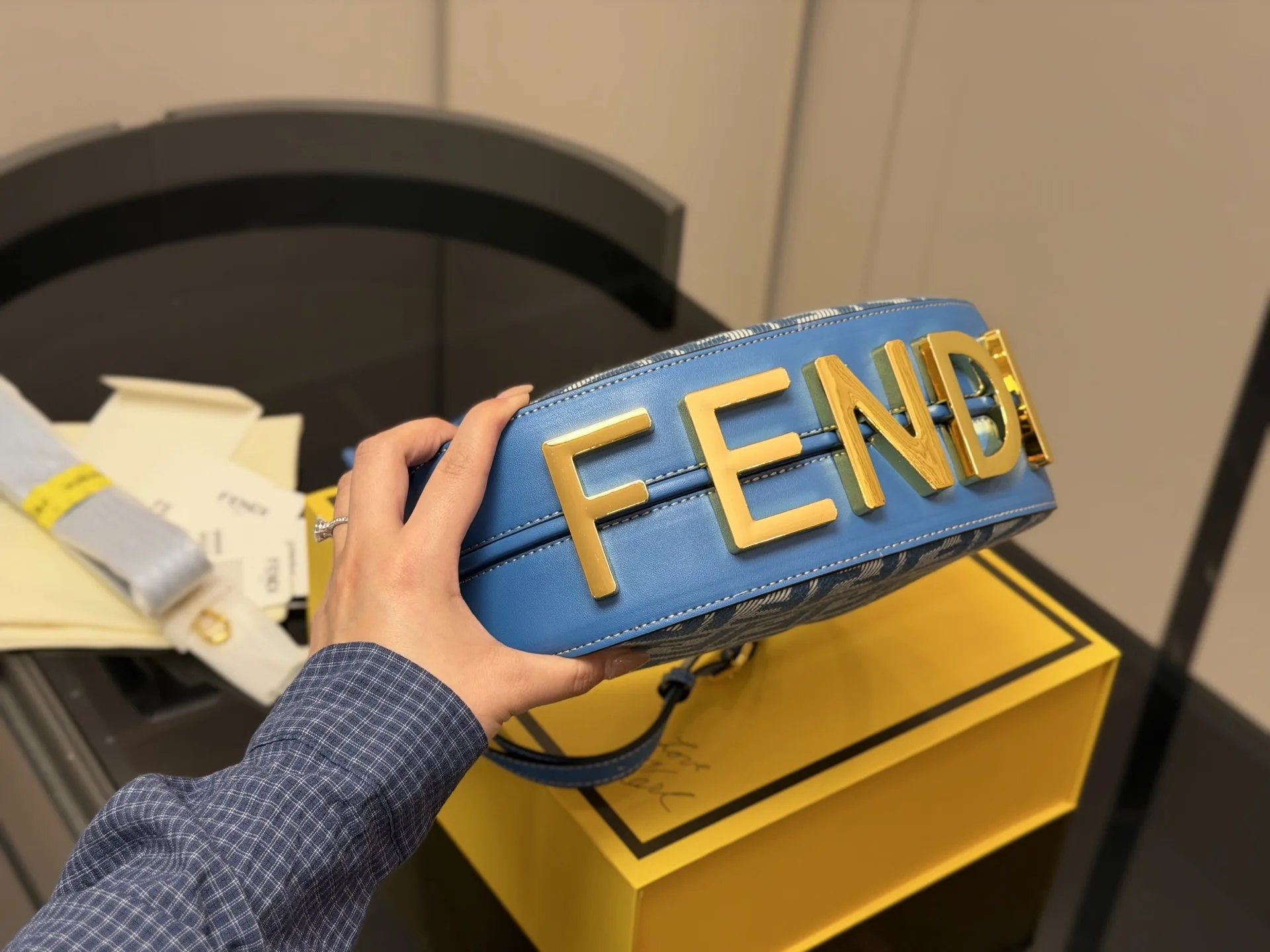 Fendi Monogram Croissant Shoulder Bag D32018222 — view 8