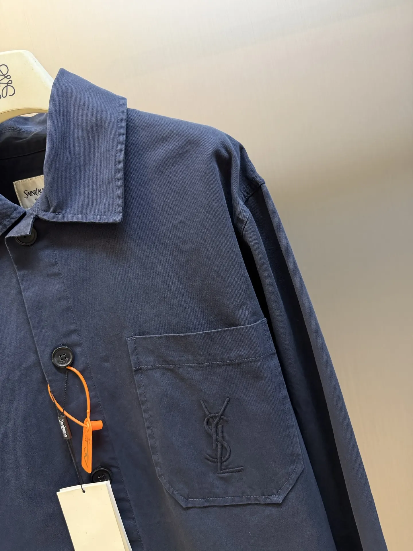 Cassandre Embroidered Denim Overshirt D32519157 — view 3