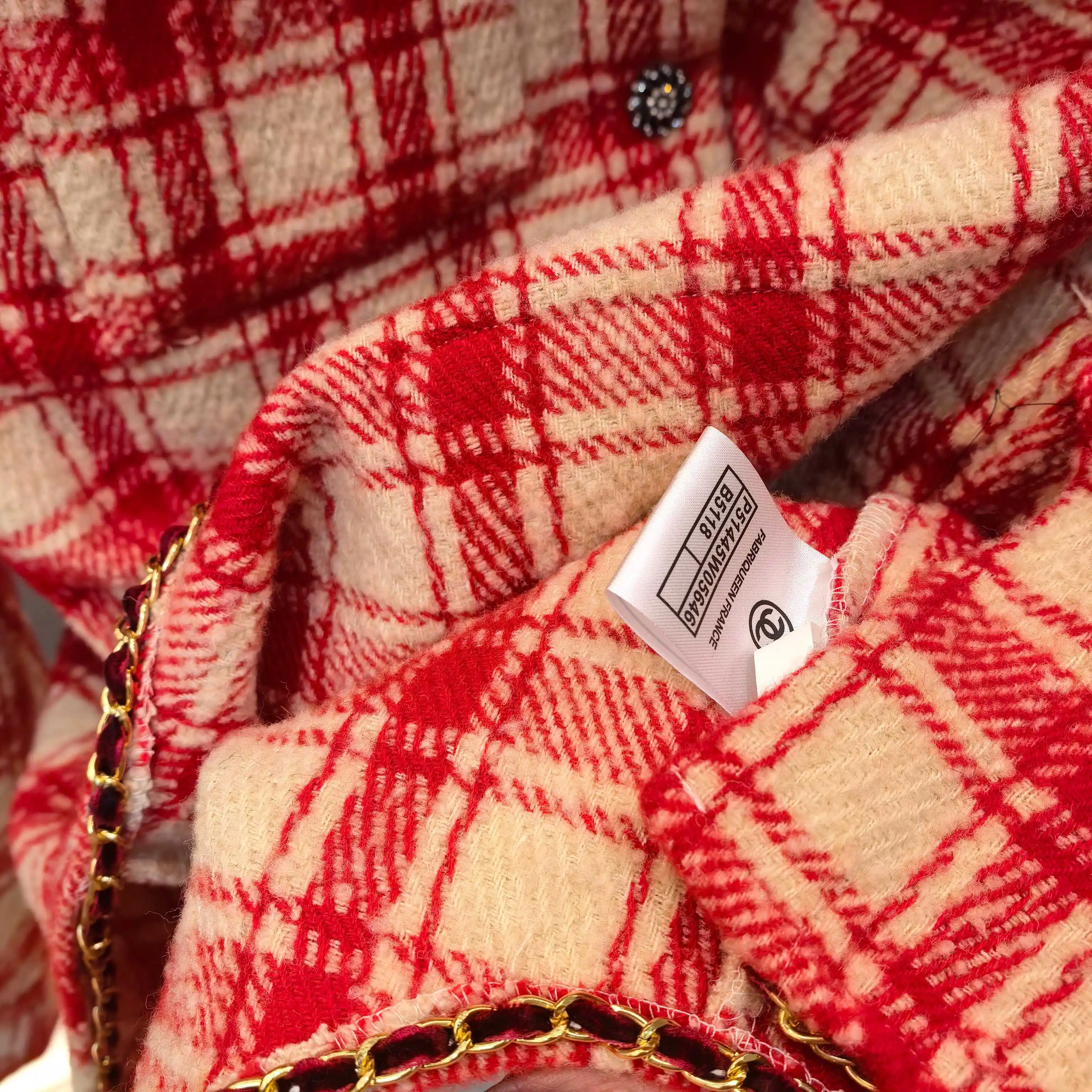 Plaid Tweed Overshirt Jacket D32522455 — view 6