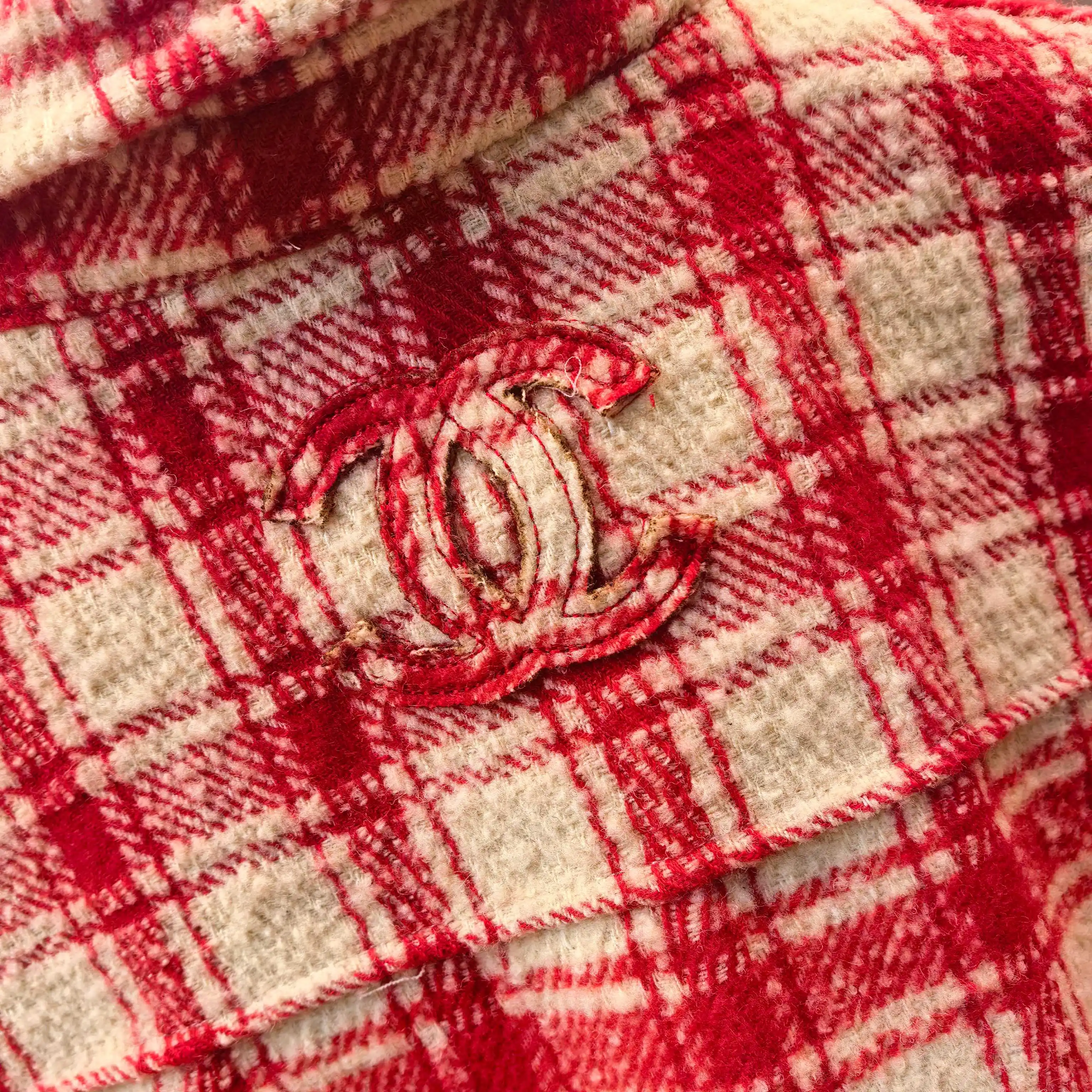Plaid Tweed Overshirt Jacket D32522455 — view 7
