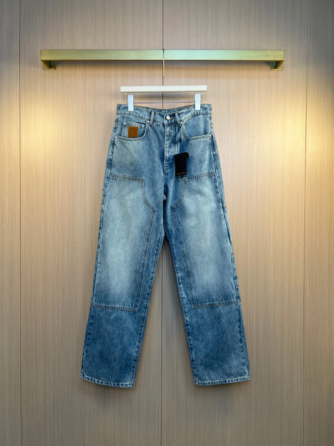 Double Knee Carpenter Jeans with Pearl Buttons D33019251