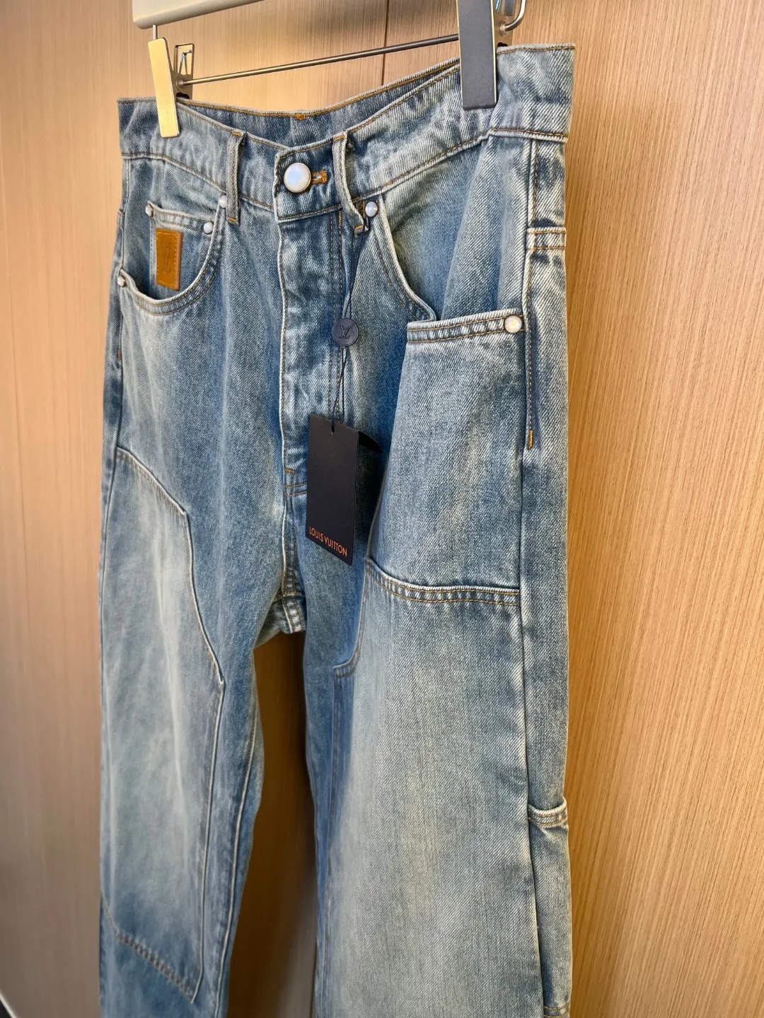 Double Knee Carpenter Jeans with Pearl Buttons D33019251 — view 4