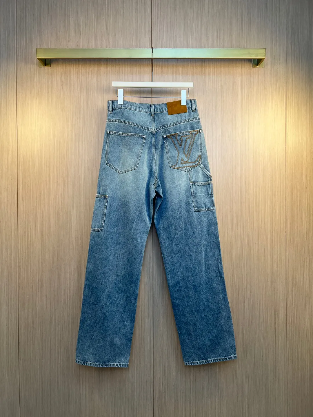 Double Knee Carpenter Jeans with Pearl Buttons D33019251 — view 5