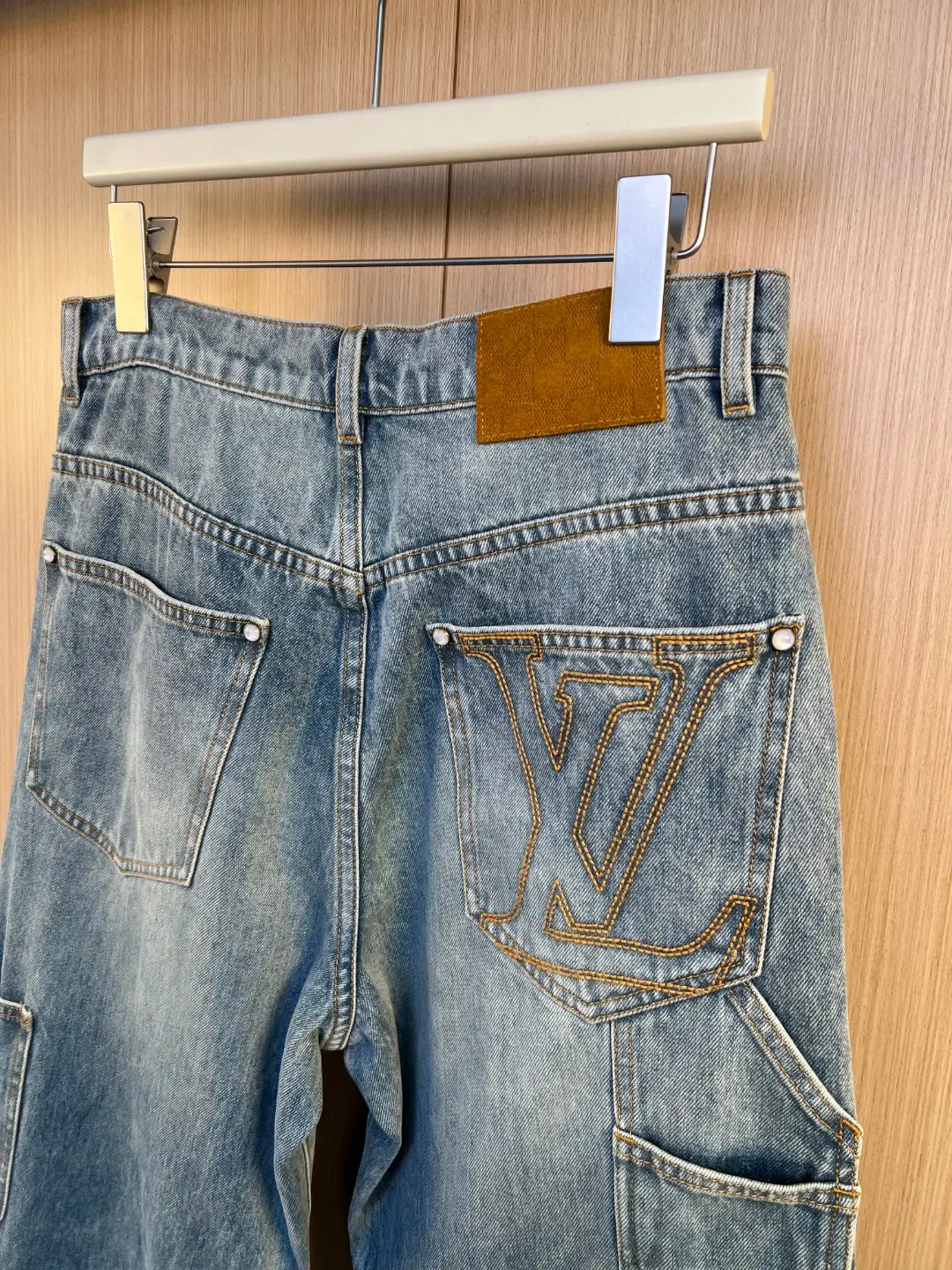 Double Knee Carpenter Jeans with Pearl Buttons D33019251 — view 7