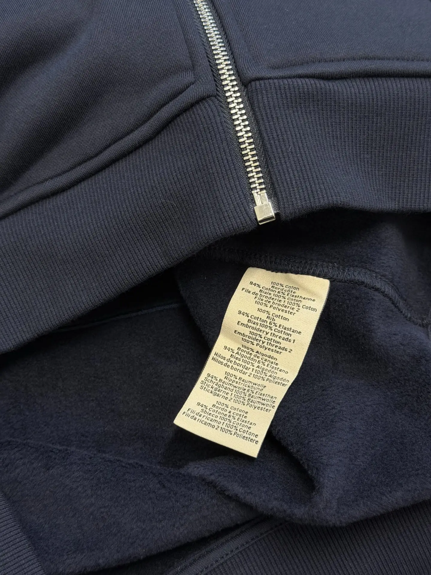 Embroidered Equestrian Motif Zip-Up Hoodie D33519151 — view 7