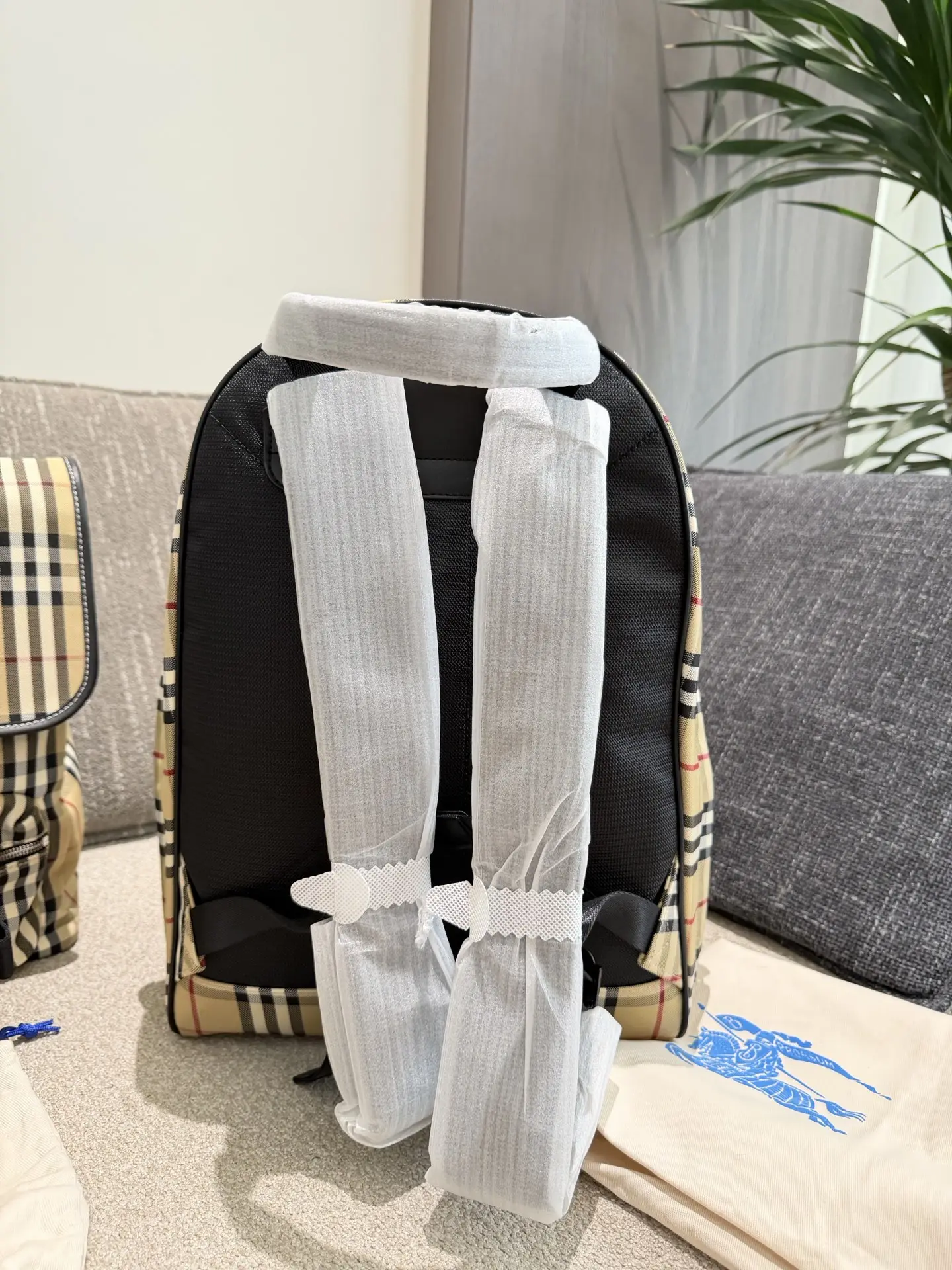 Burberry Vintage Check Nylon Backpack D34018058 — view 6