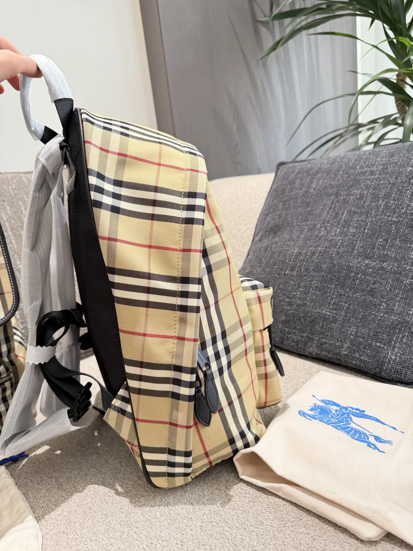 Burberry Vintage Check Nylon Backpack D34018058 — view 7