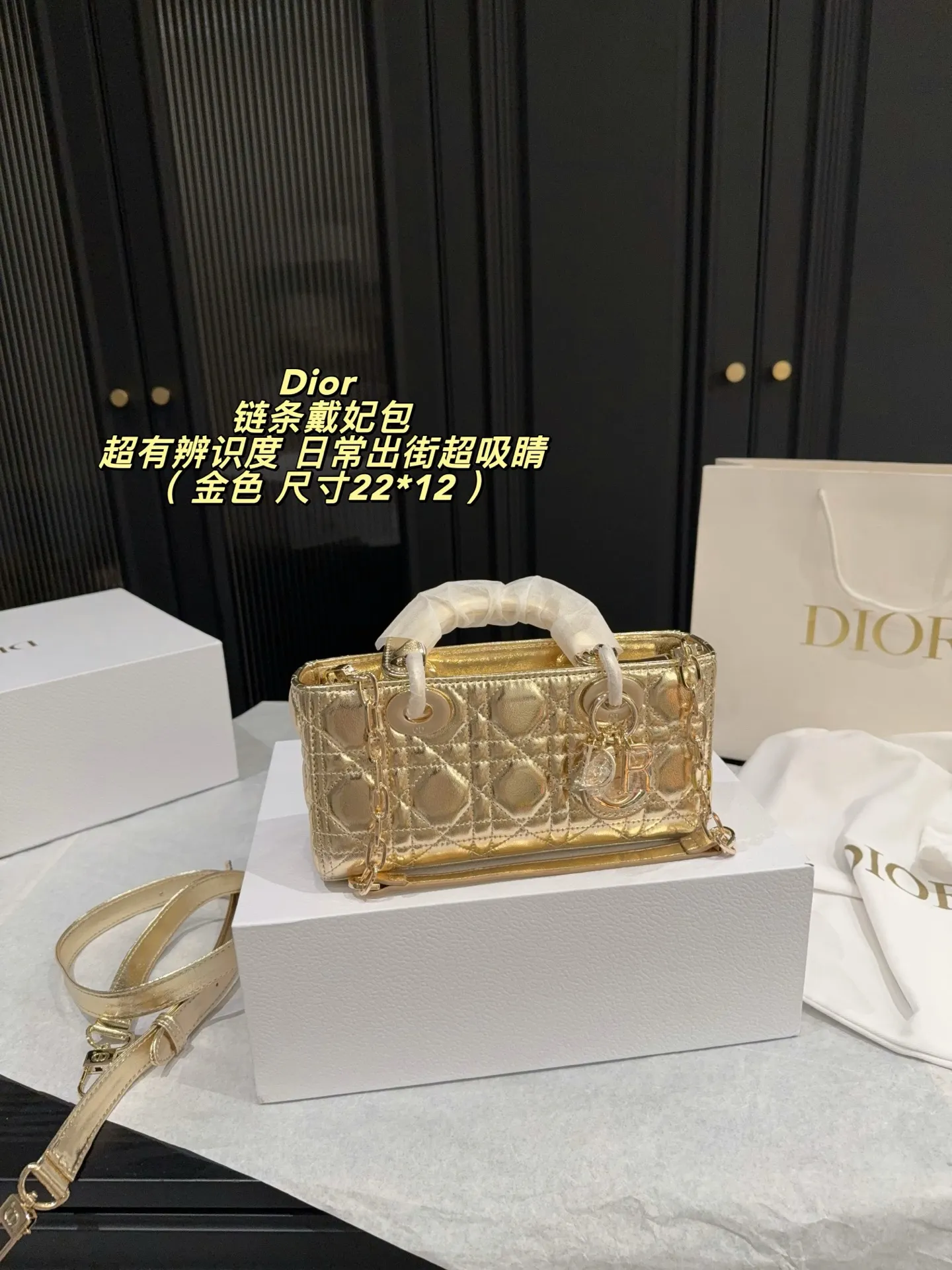 Dior Lady Dior Mini Chain Bag D34018014 — view 11