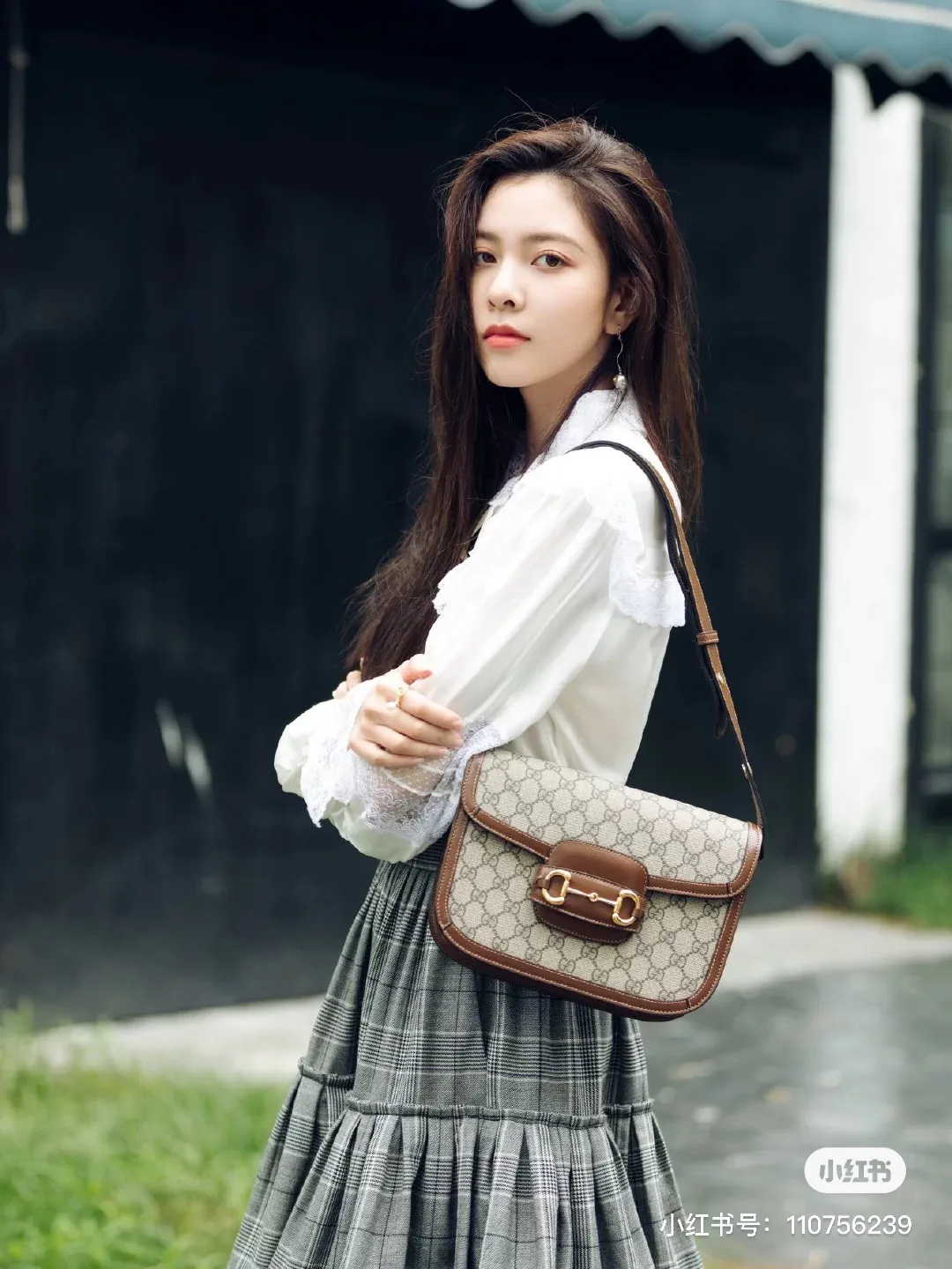 1955 Horsebit GG Supreme Shoulder Bag D34018345