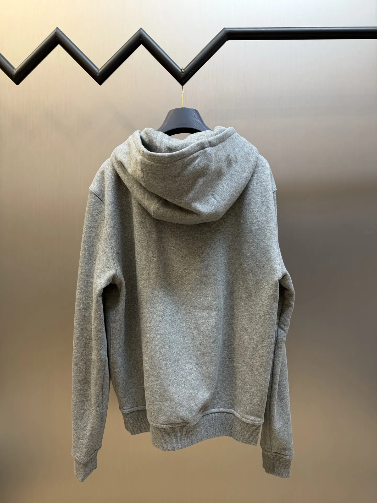 Leather-Trimmed Embroidered Zip-Up Hoodie D34519153 — view 4