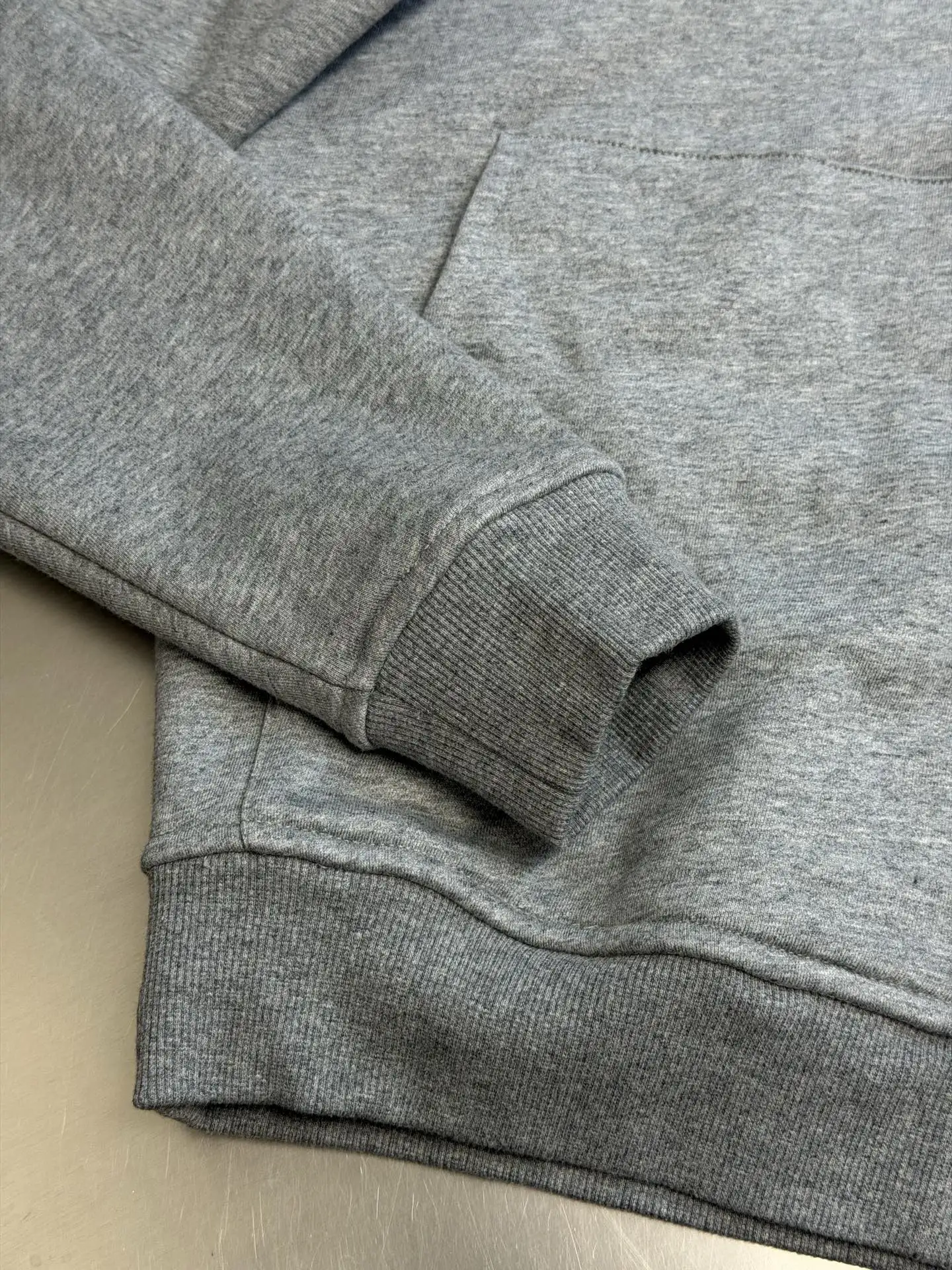 Leather-Trimmed Embroidered Zip-Up Hoodie D34519153 — view 8