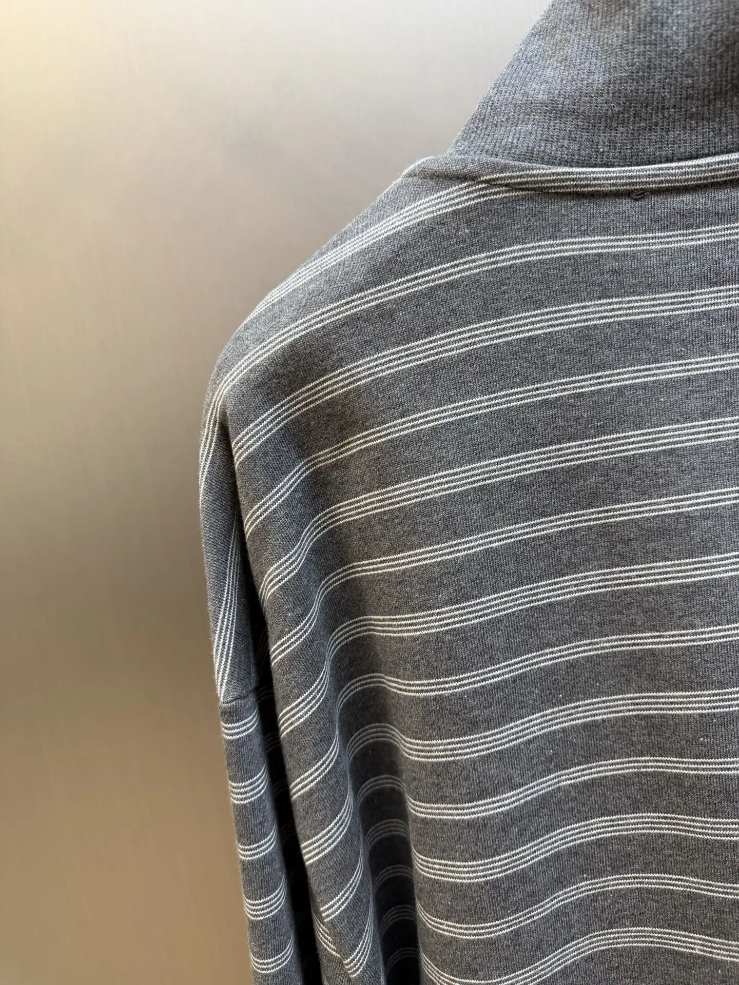 Striped Cotton-Blend Zip-Up Track Jacket D34519149 — view 5