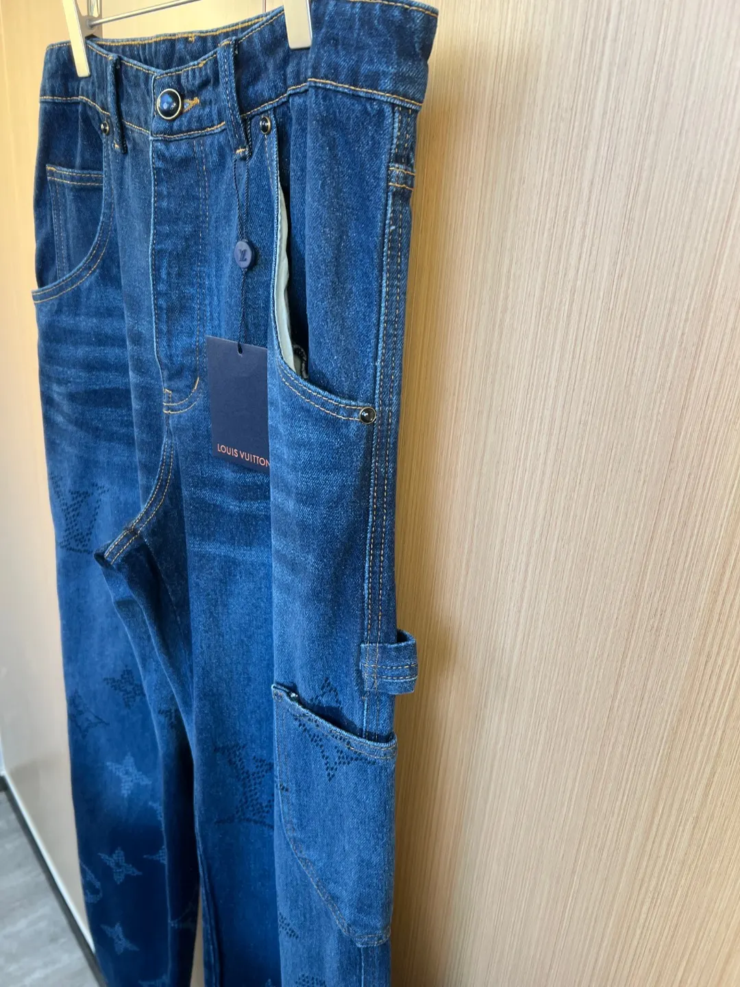 Monogram Jacquard Straight-Leg Jeans D35019266 — view 5