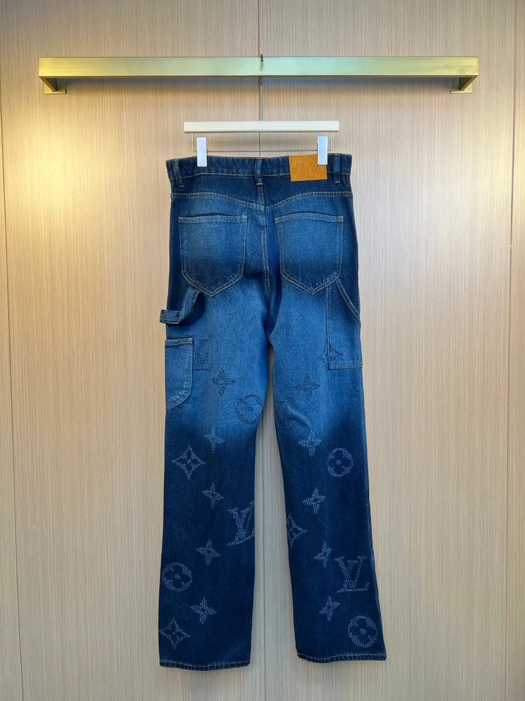 Monogram Jacquard Straight-Leg Jeans D35019266 — view 6