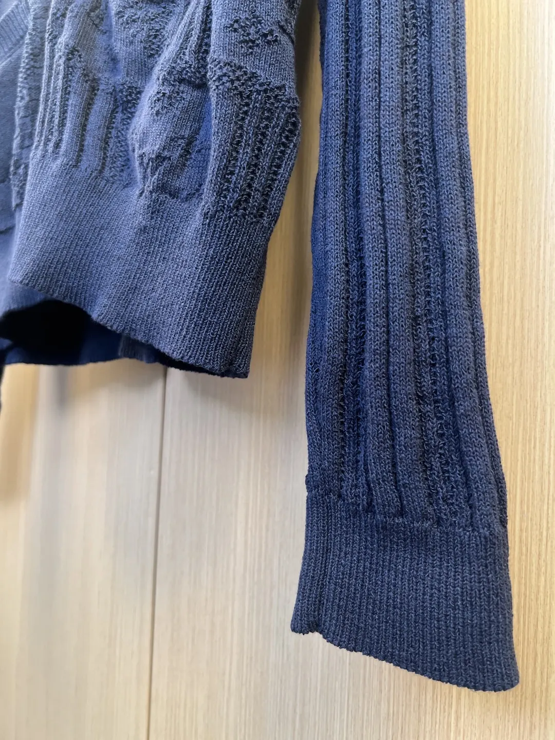 Monogram Cable-Knit V-Neck Cardigan D35019240 — view 2