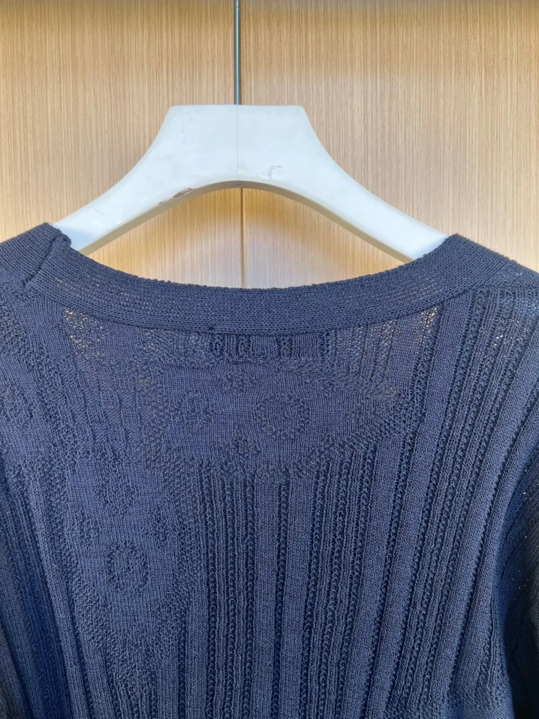 Monogram Cable-Knit V-Neck Cardigan D35019240 — view 7