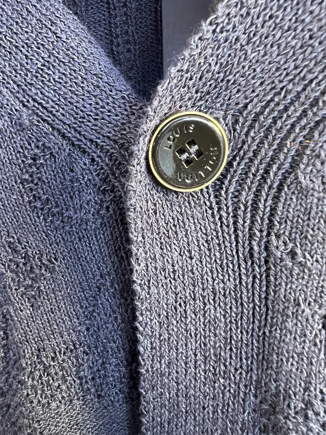 Monogram Cable-Knit V-Neck Cardigan D35019240 — view 8
