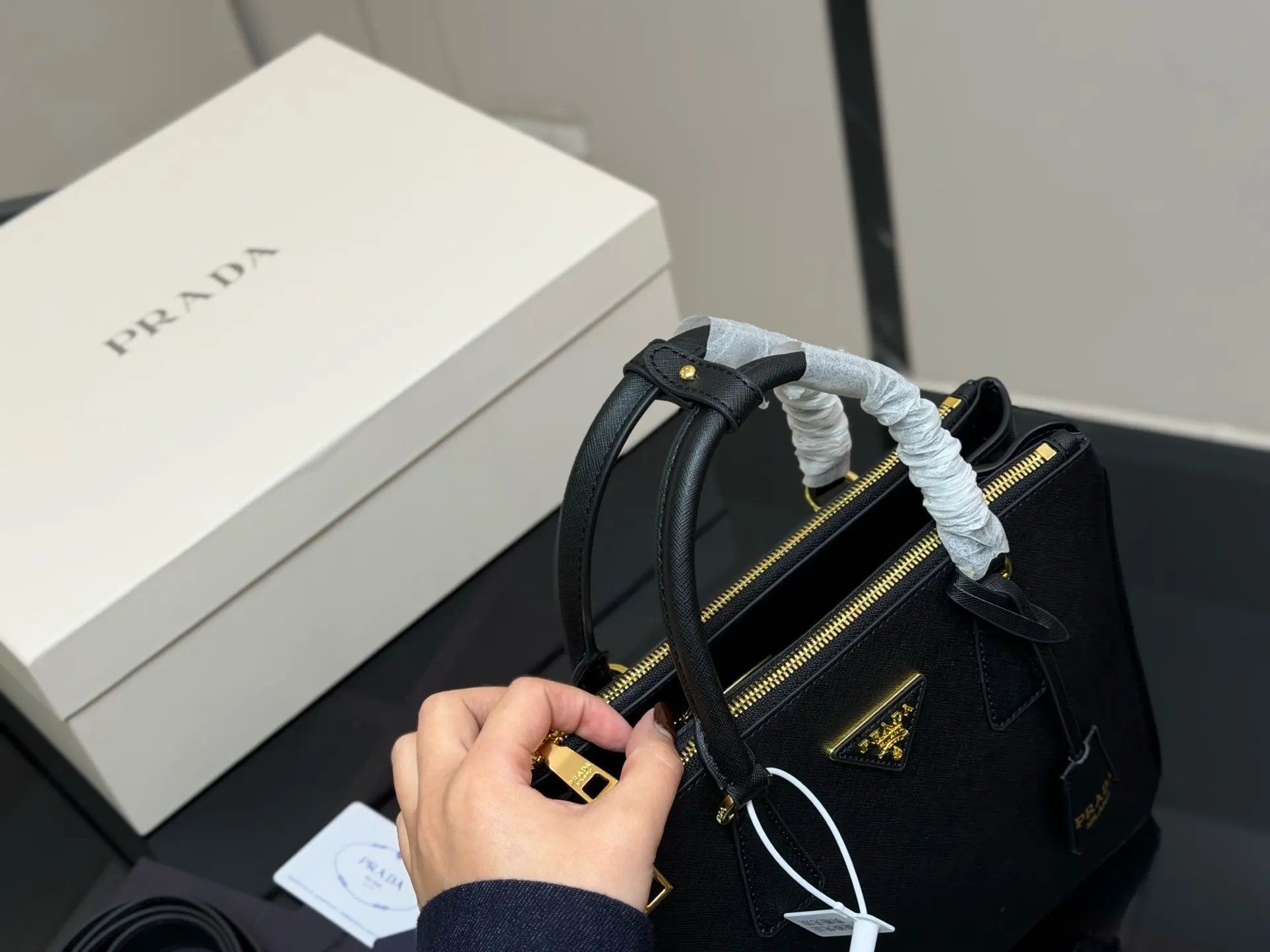 Prada Saffiano Leather Galleria Bag D35518181 — view 2