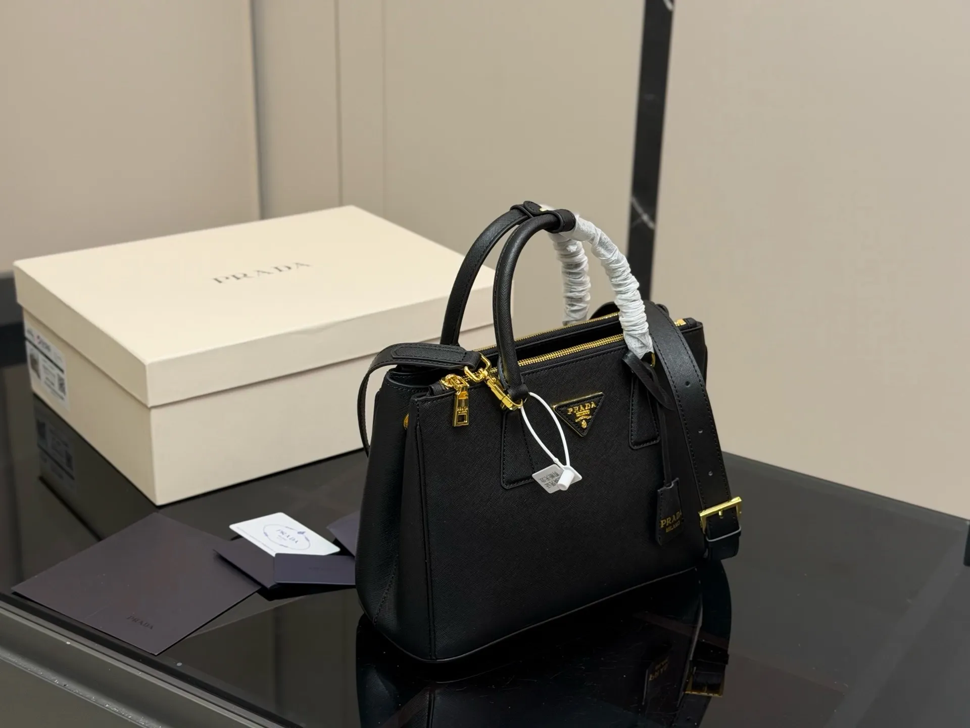 Prada Saffiano Leather Galleria Bag D35518181 — view 4