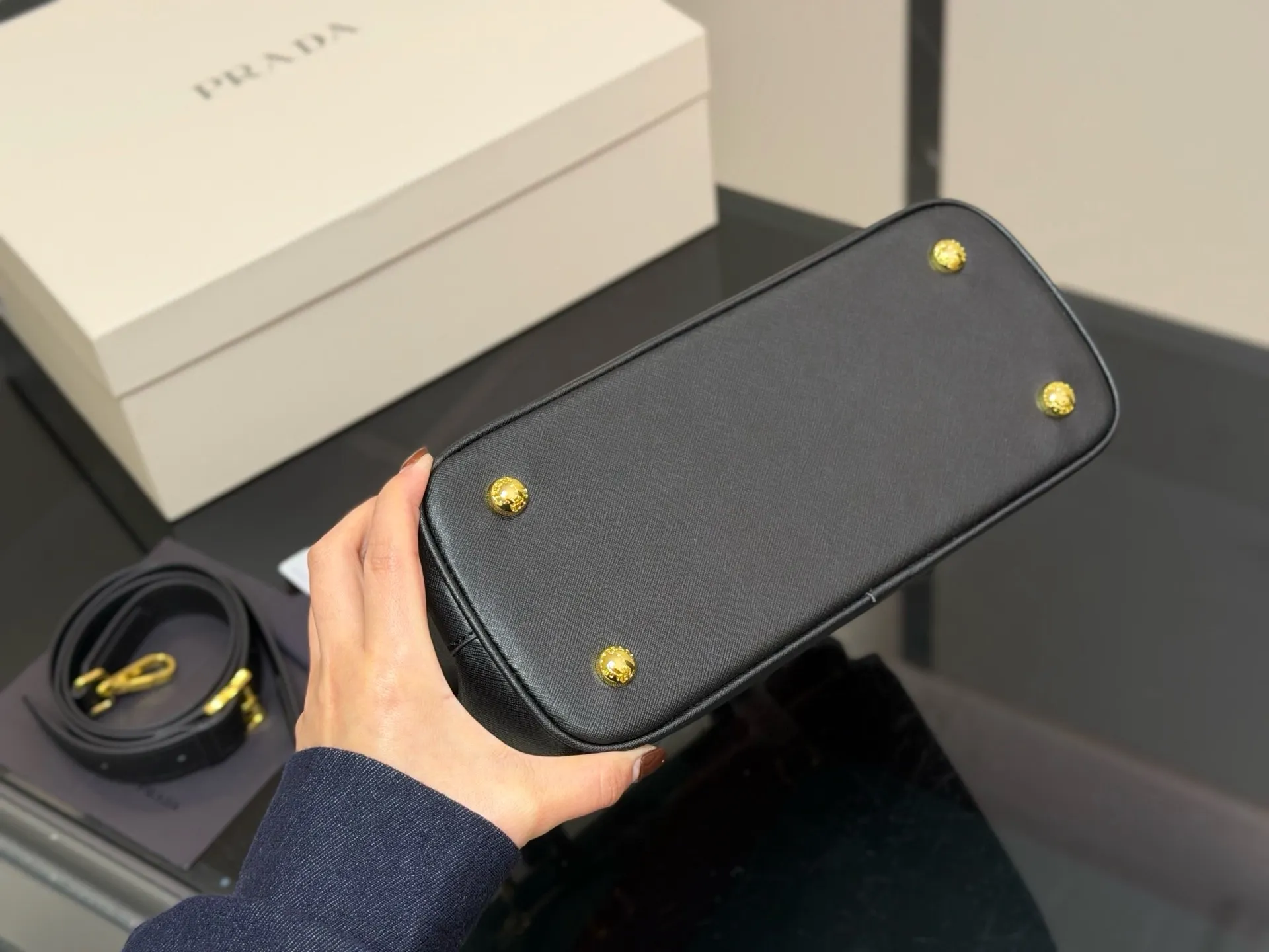 Prada Saffiano Leather Galleria Bag D35518181 — view 8