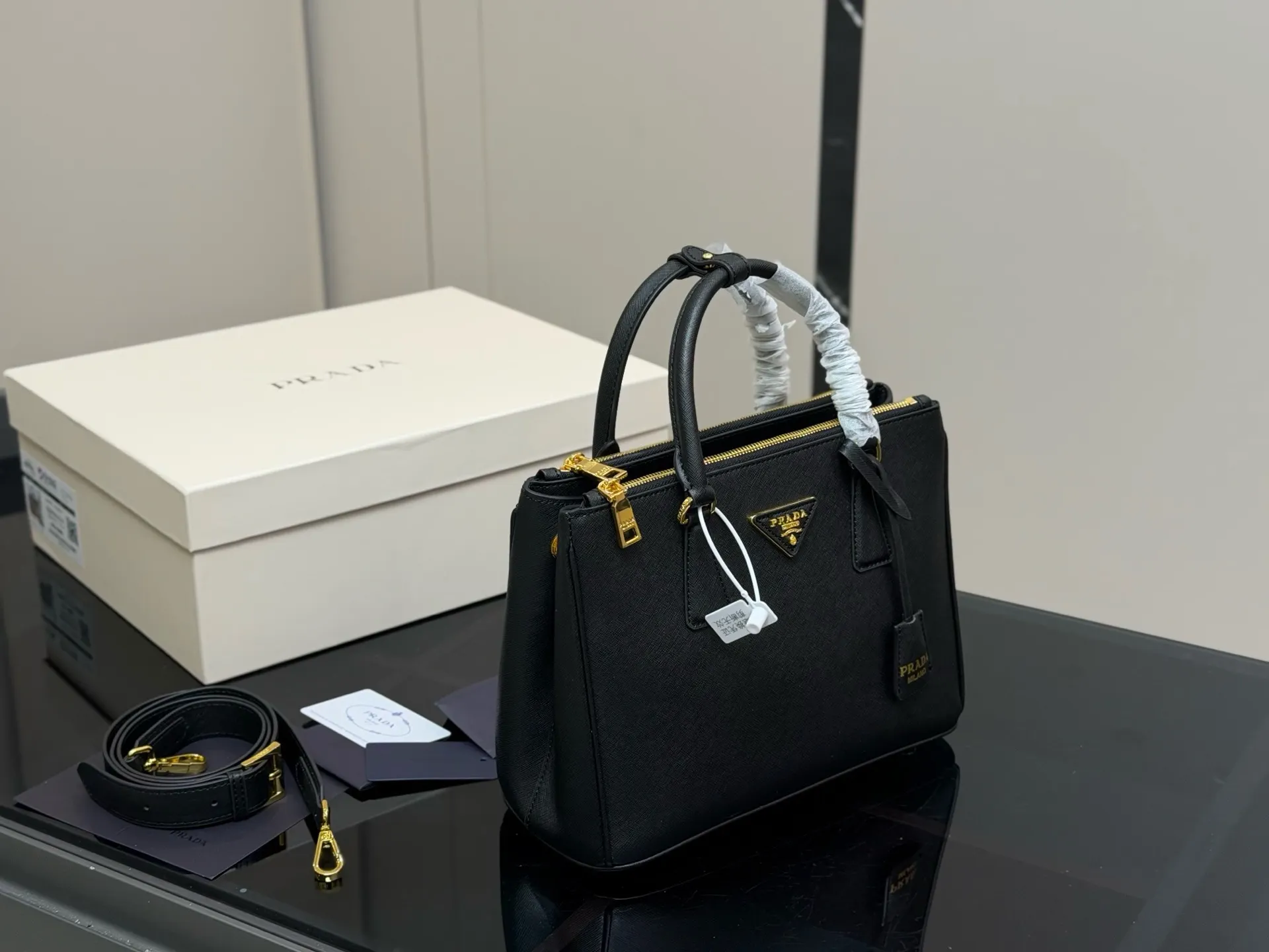 Prada Saffiano Leather Galleria Bag D35518181 — view 9