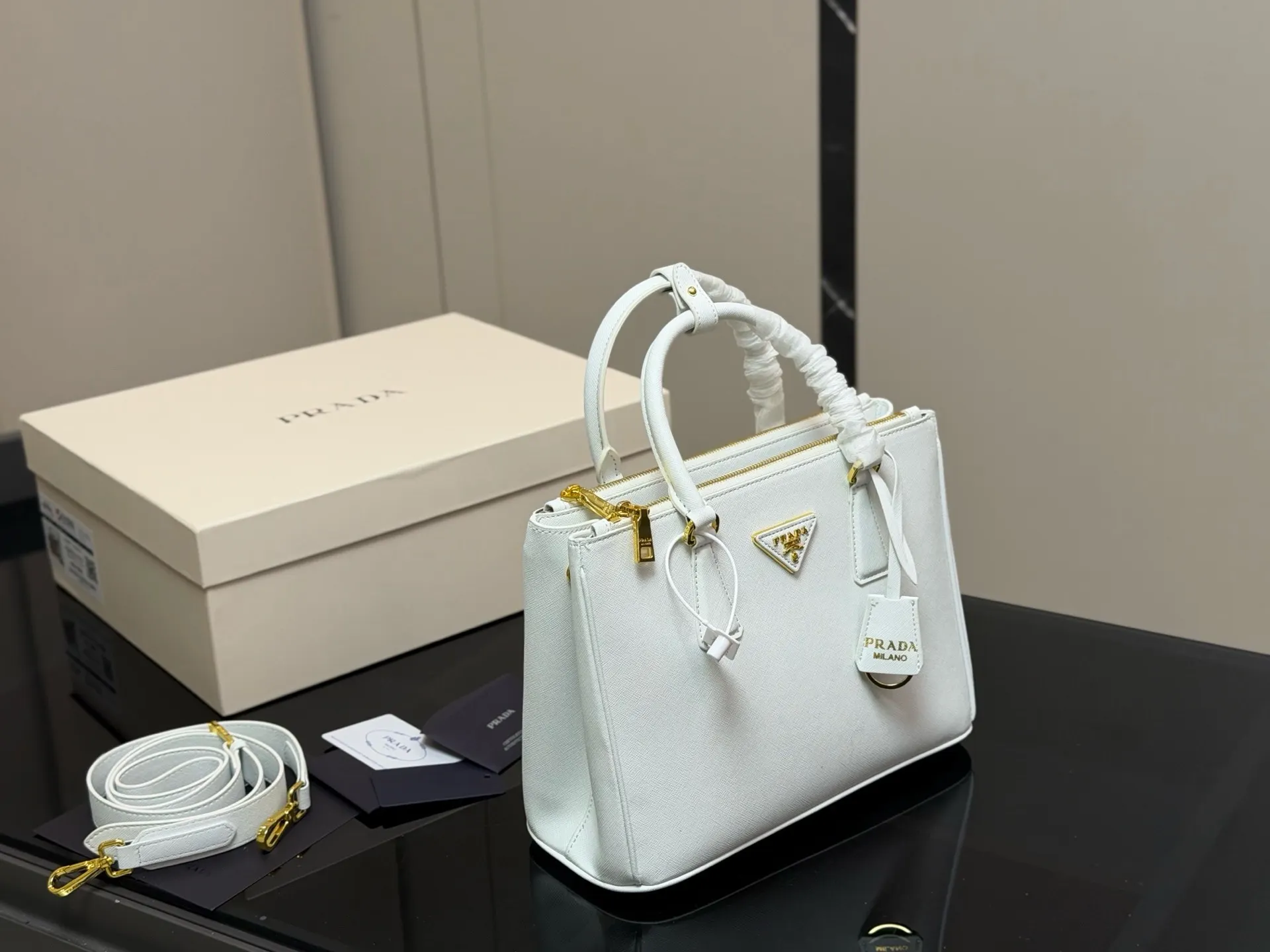 Prada Saffiano Leather Galleria Bag D35518181 — view 10