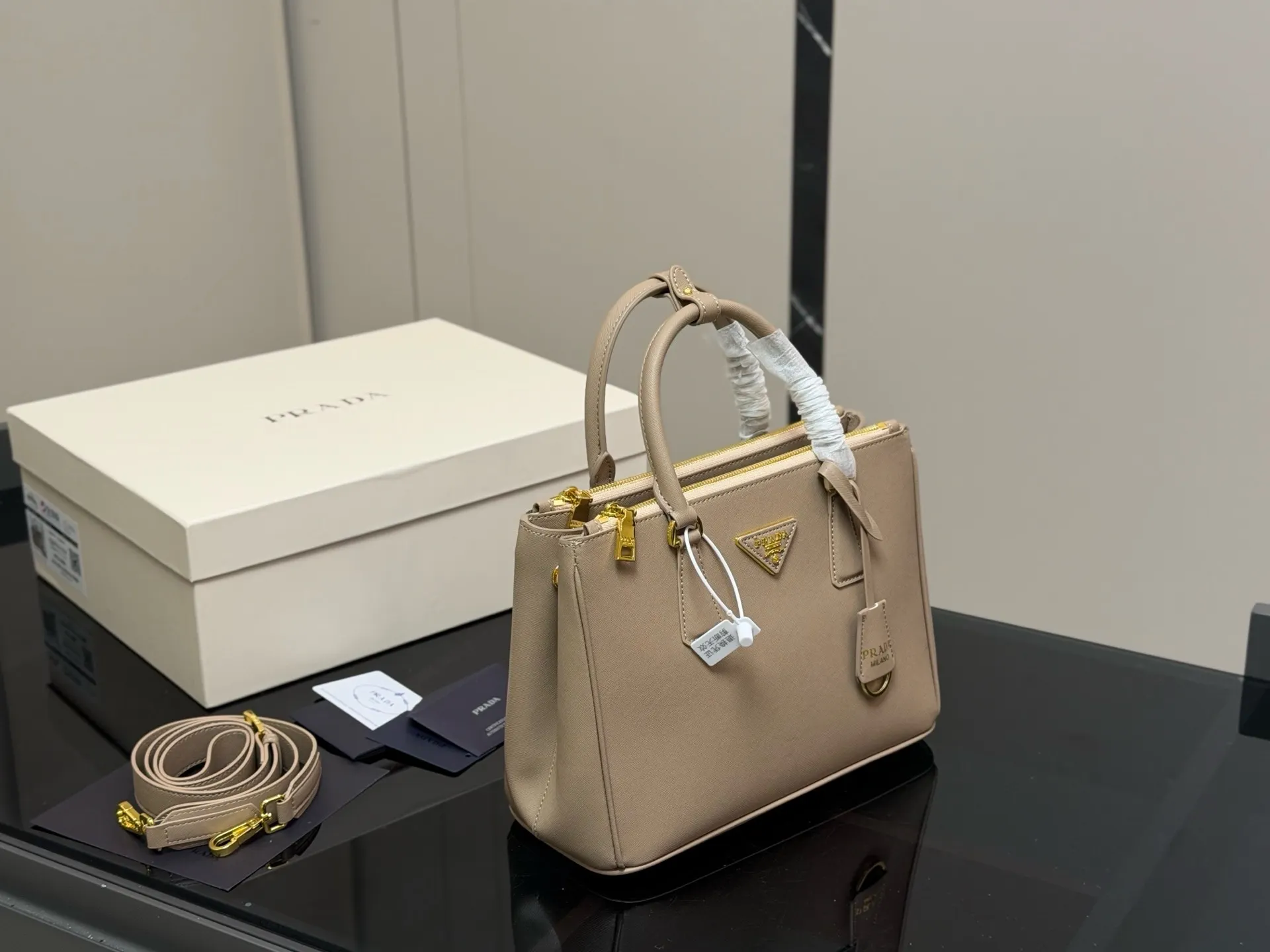 Prada Saffiano Leather Galleria Bag D35518181 — view 11