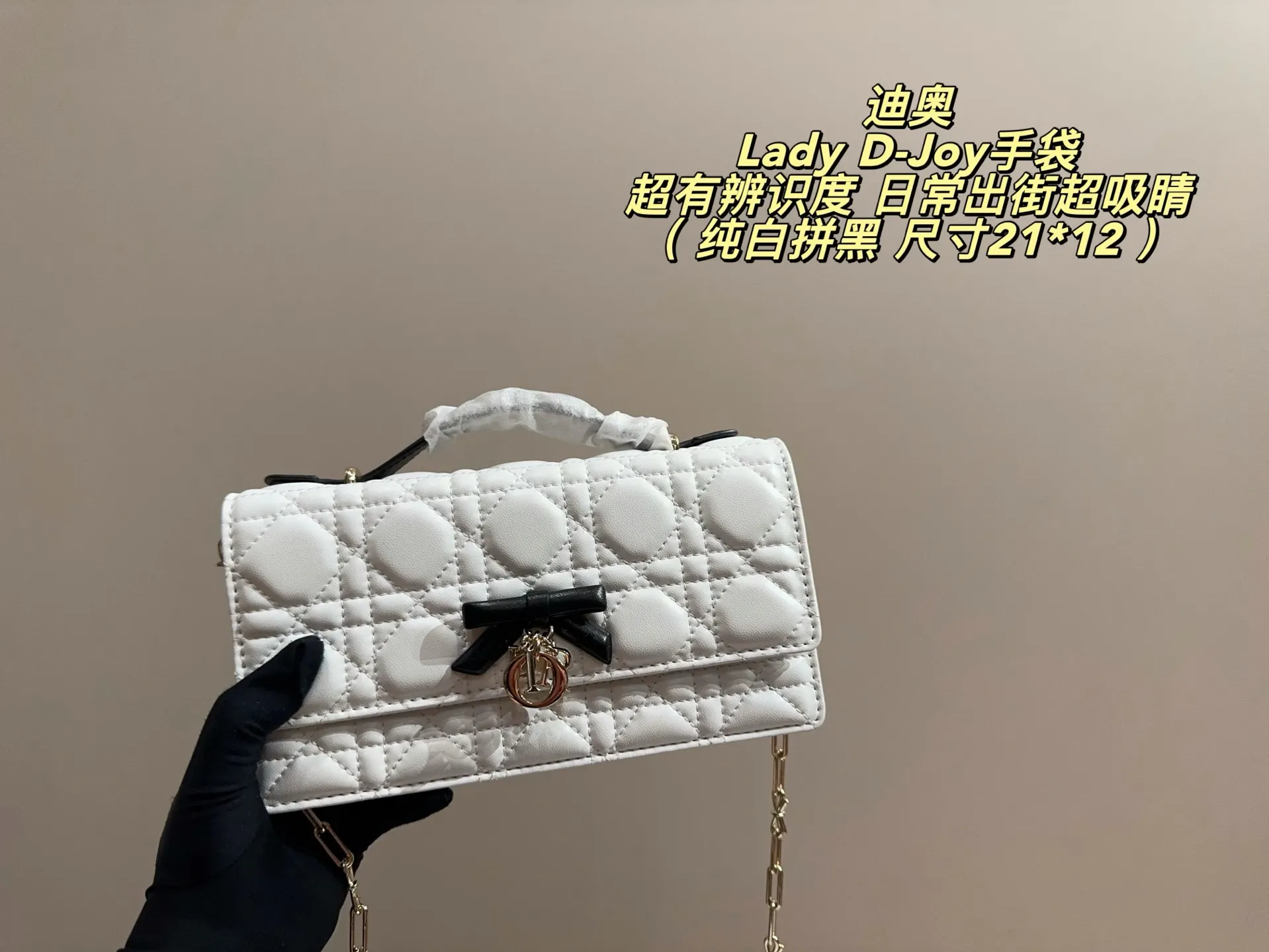 Lady D-Joy Quilted Shoulder Bag D35517979 — view 3