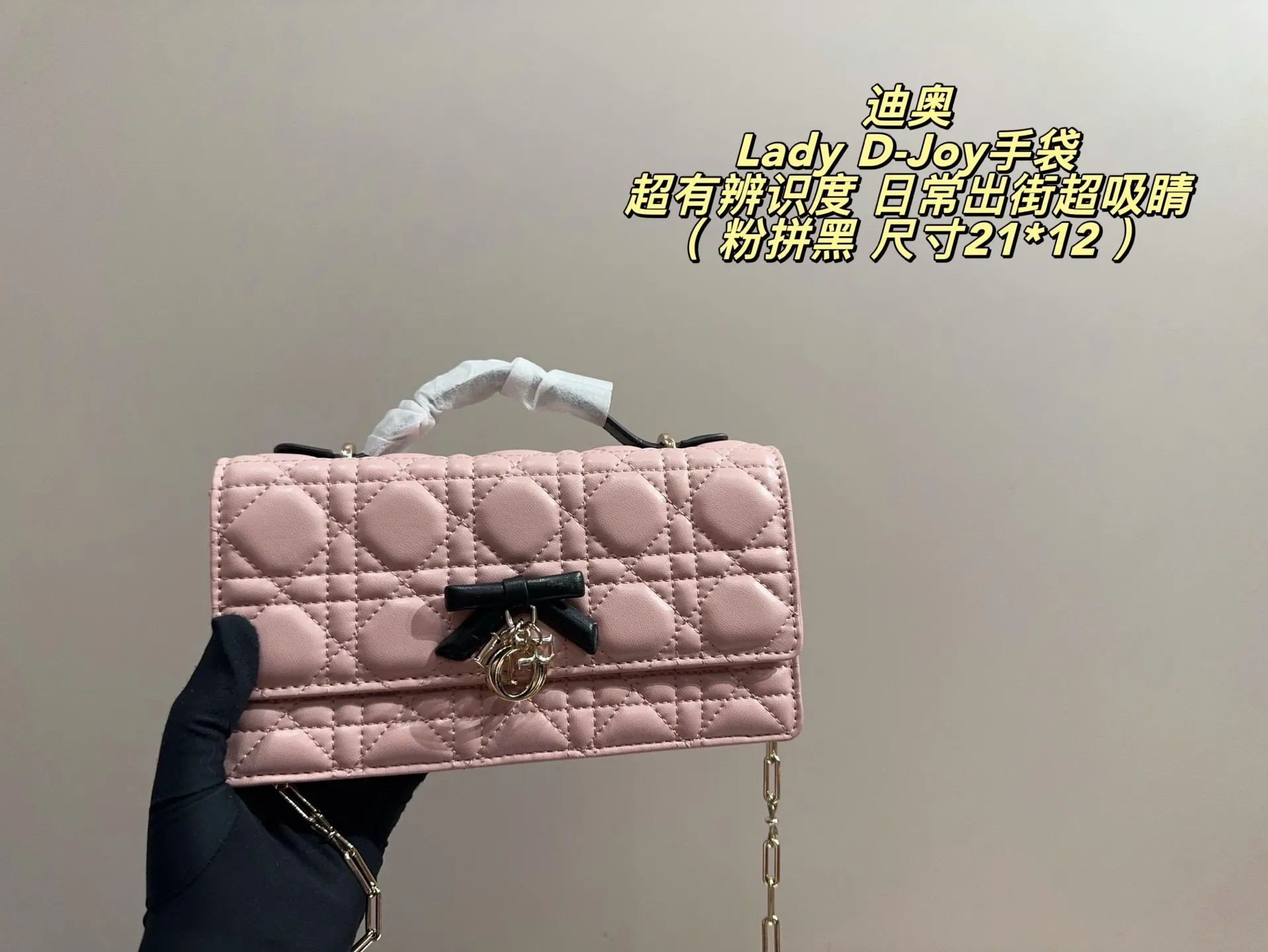 Lady D-Joy Quilted Shoulder Bag D35517979 — view 7