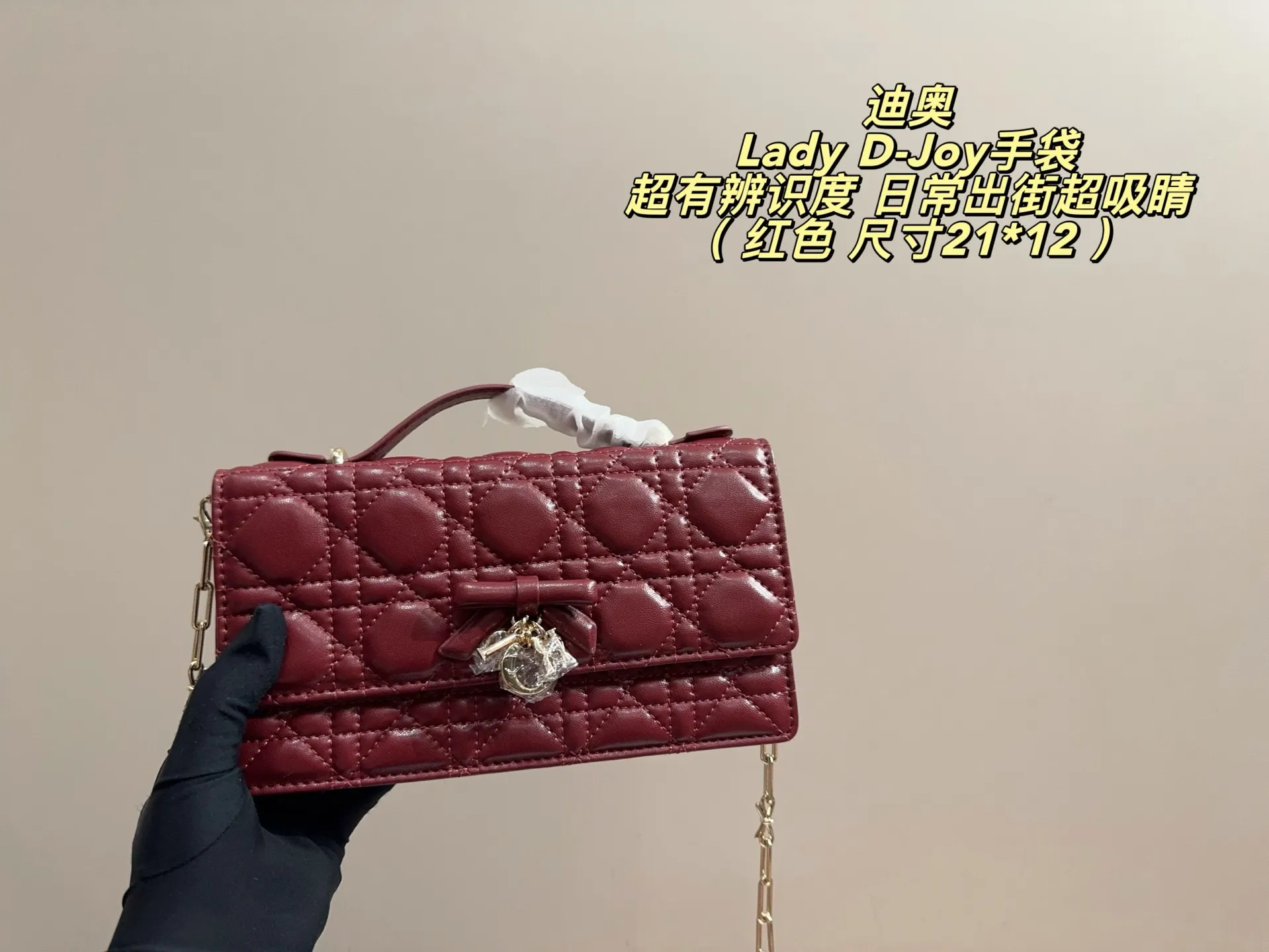 Lady D-Joy Quilted Shoulder Bag D35517979 — view 8