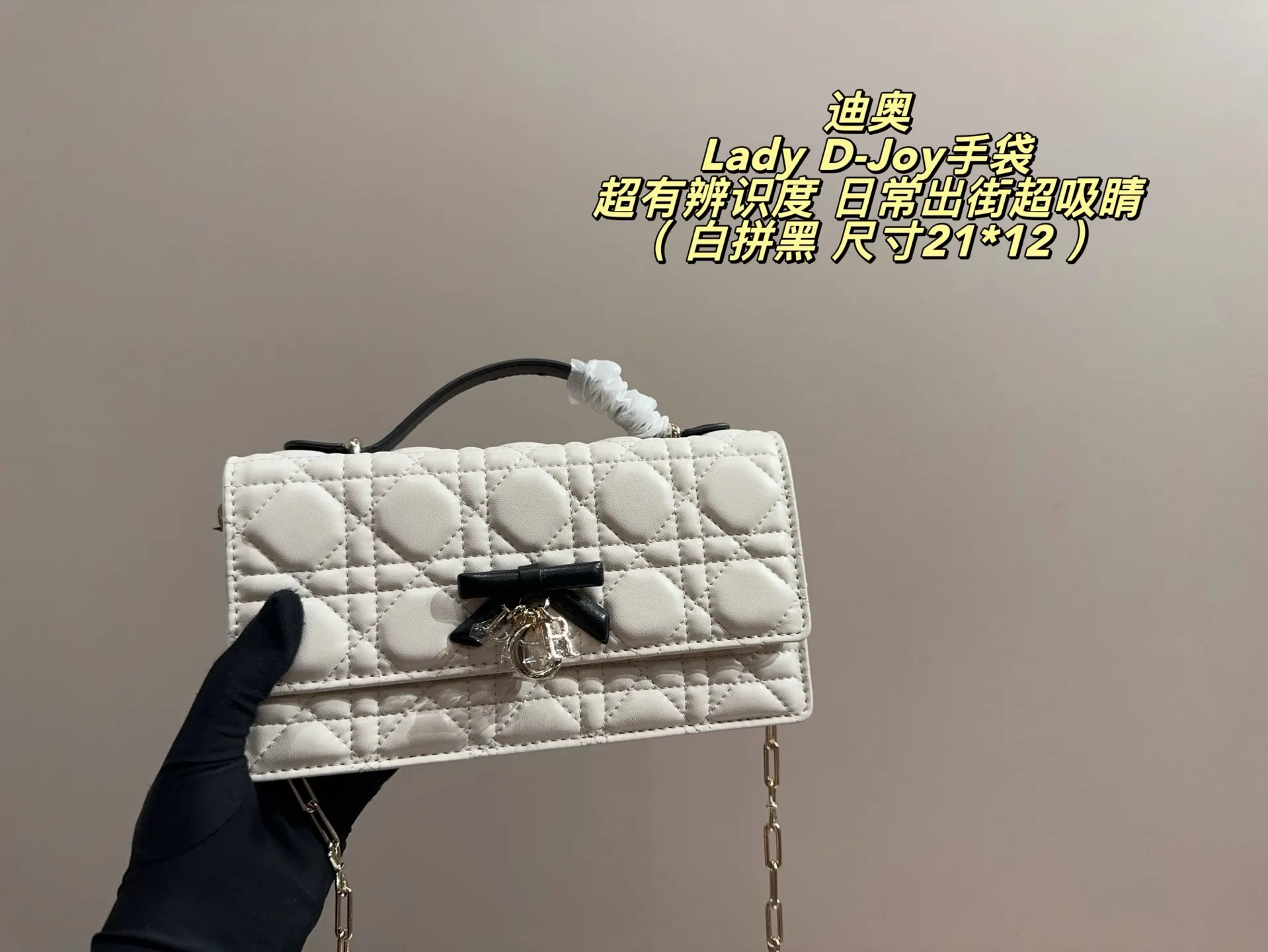 Lady D-Joy Quilted Shoulder Bag D35517979 — view 12