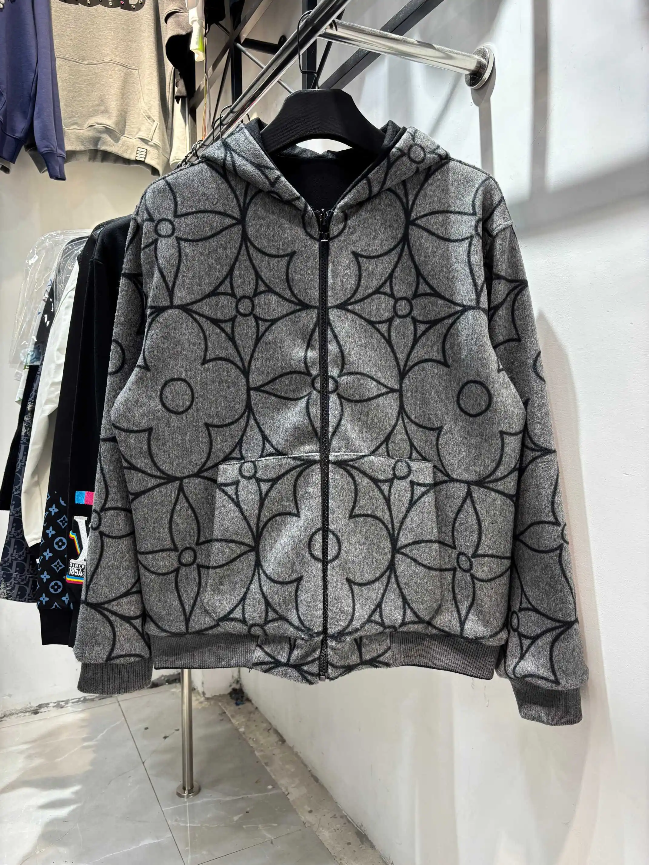 Reversible Monogram Jacquard Wool Jacket D36513451
