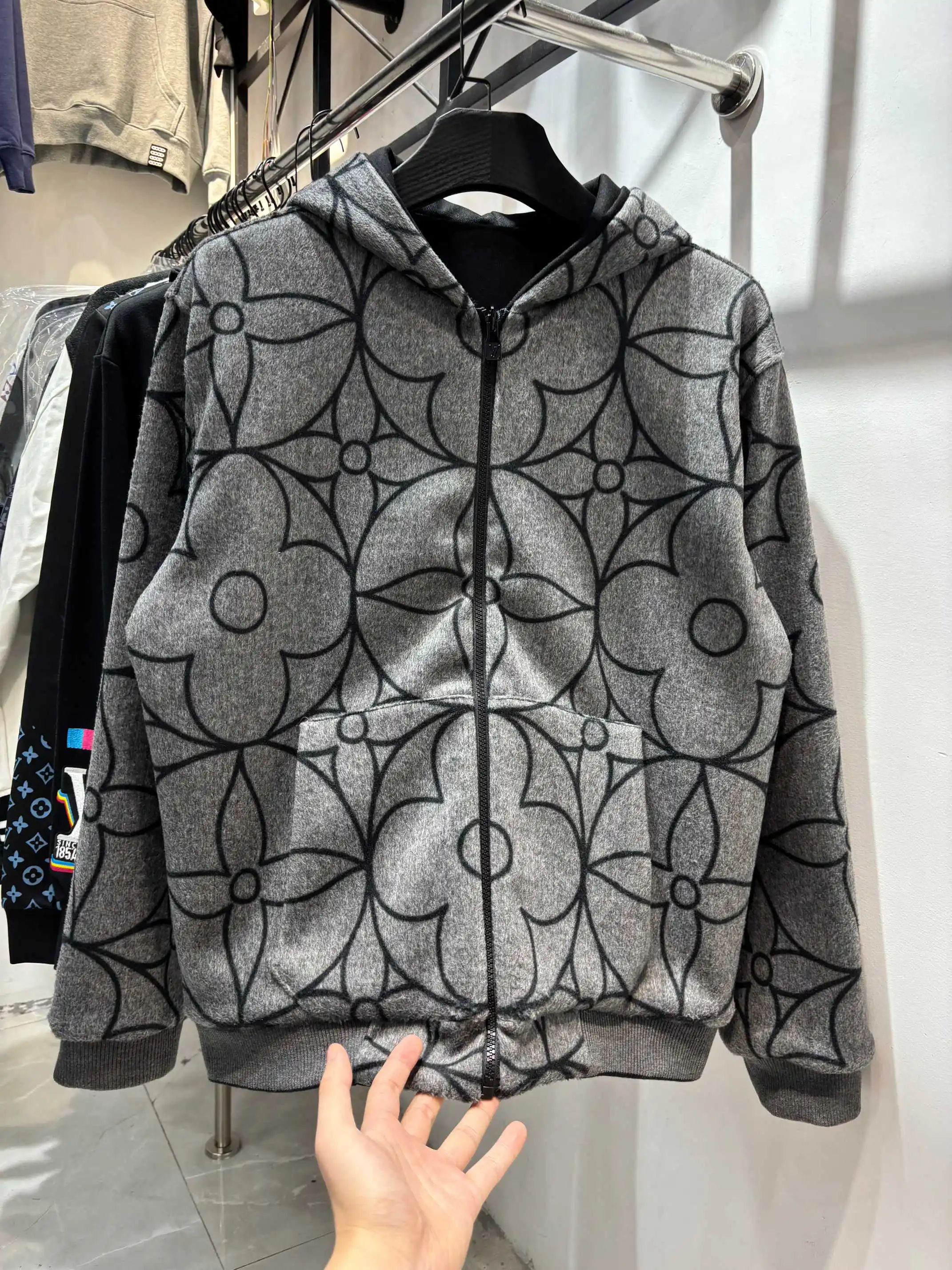 Reversible Monogram Jacquard Wool Jacket D36513451 — view 3