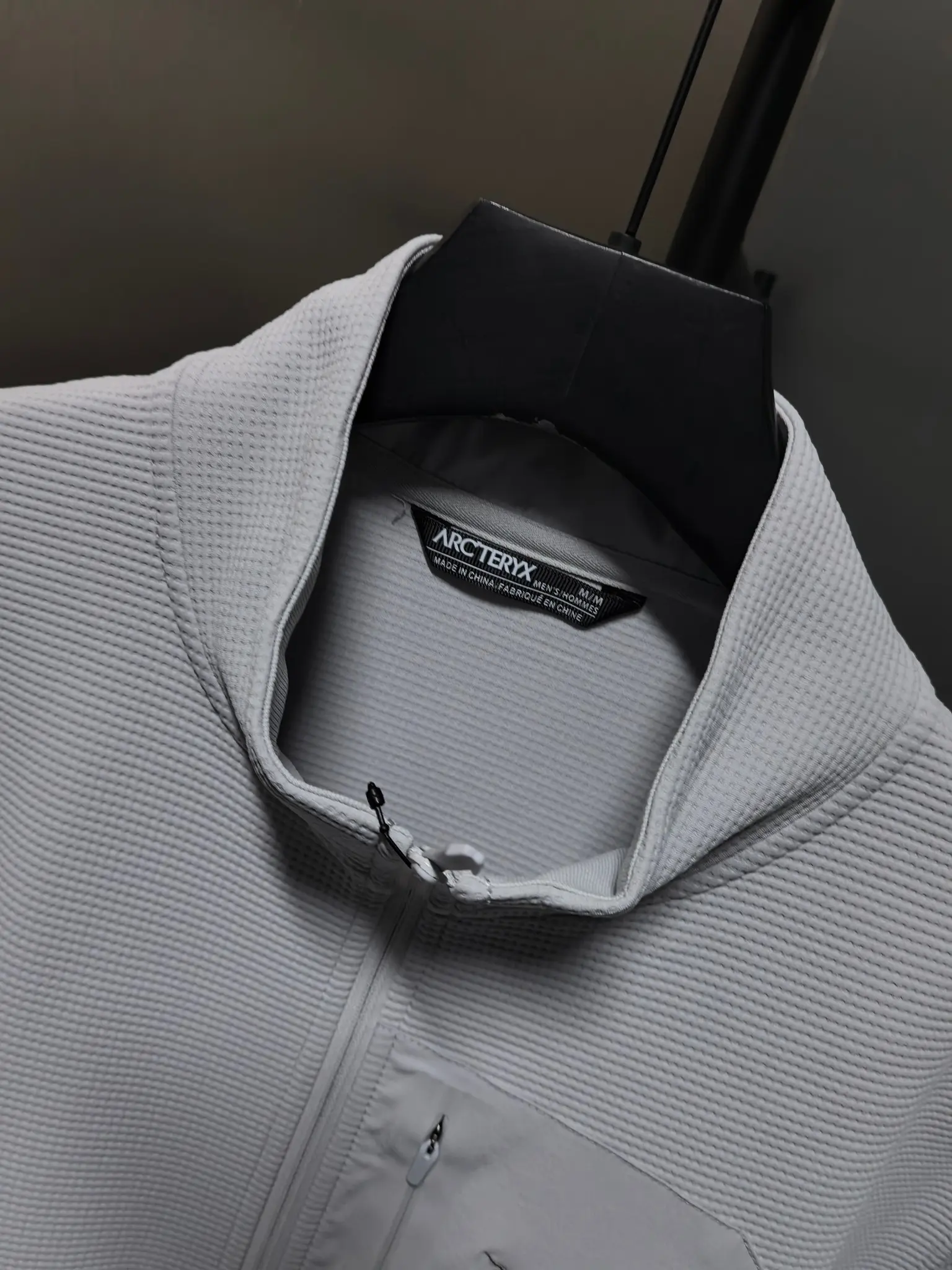 Waffle-Knit Zip-Up Performance Jacket D37020831 — view 4